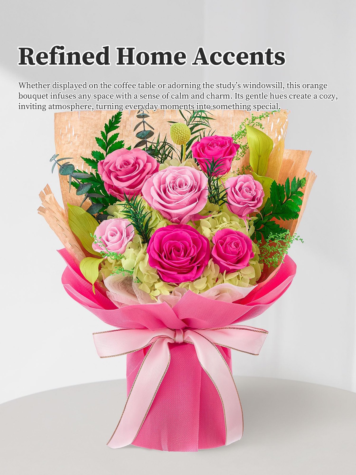 Preserved Flowers Bouquet, Forever Flowers for Delivery,Eteranl Roses