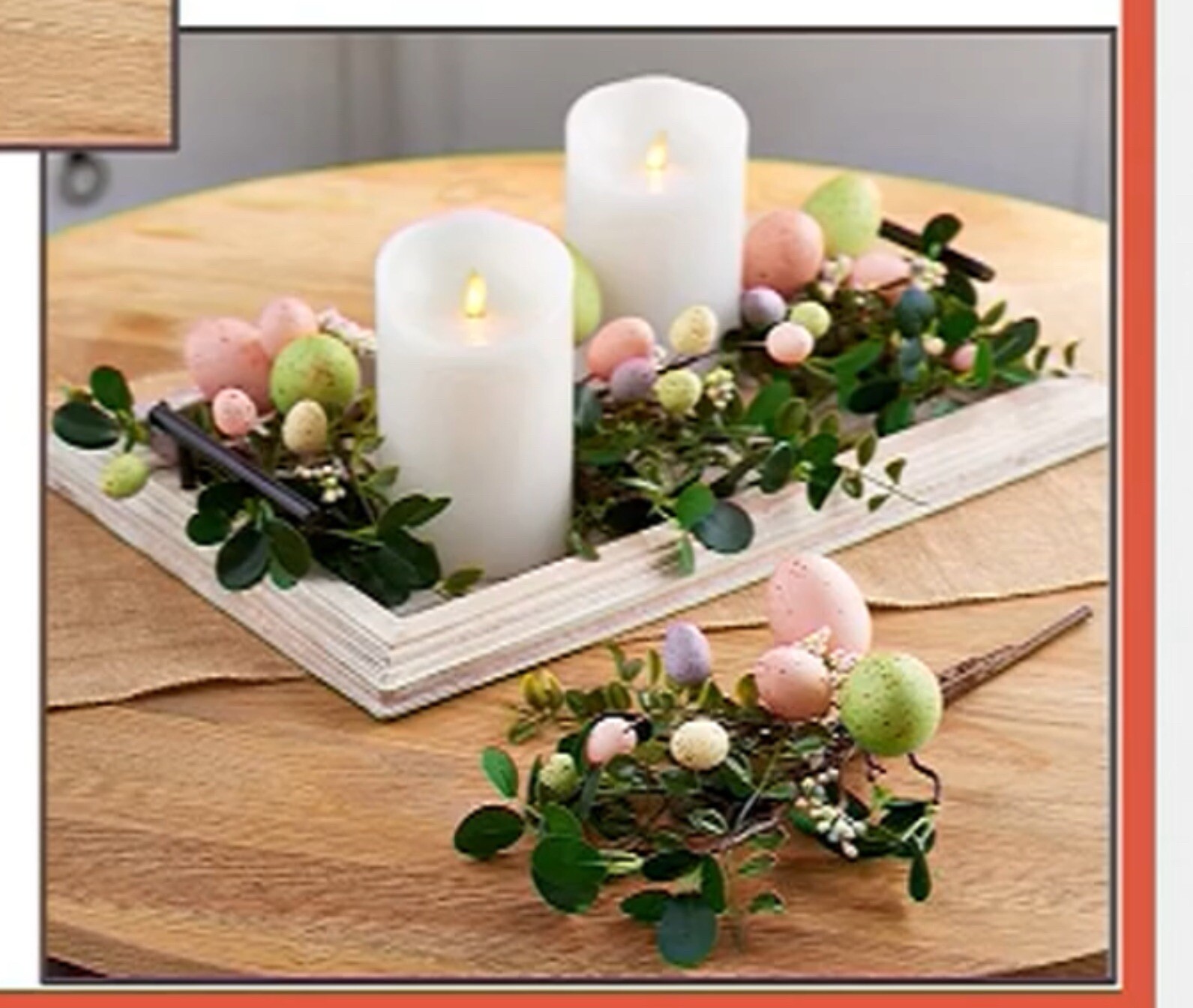 Spring/Easter-Boxwood and Egg Picks by Valerie (Set of 4) Adorable!
