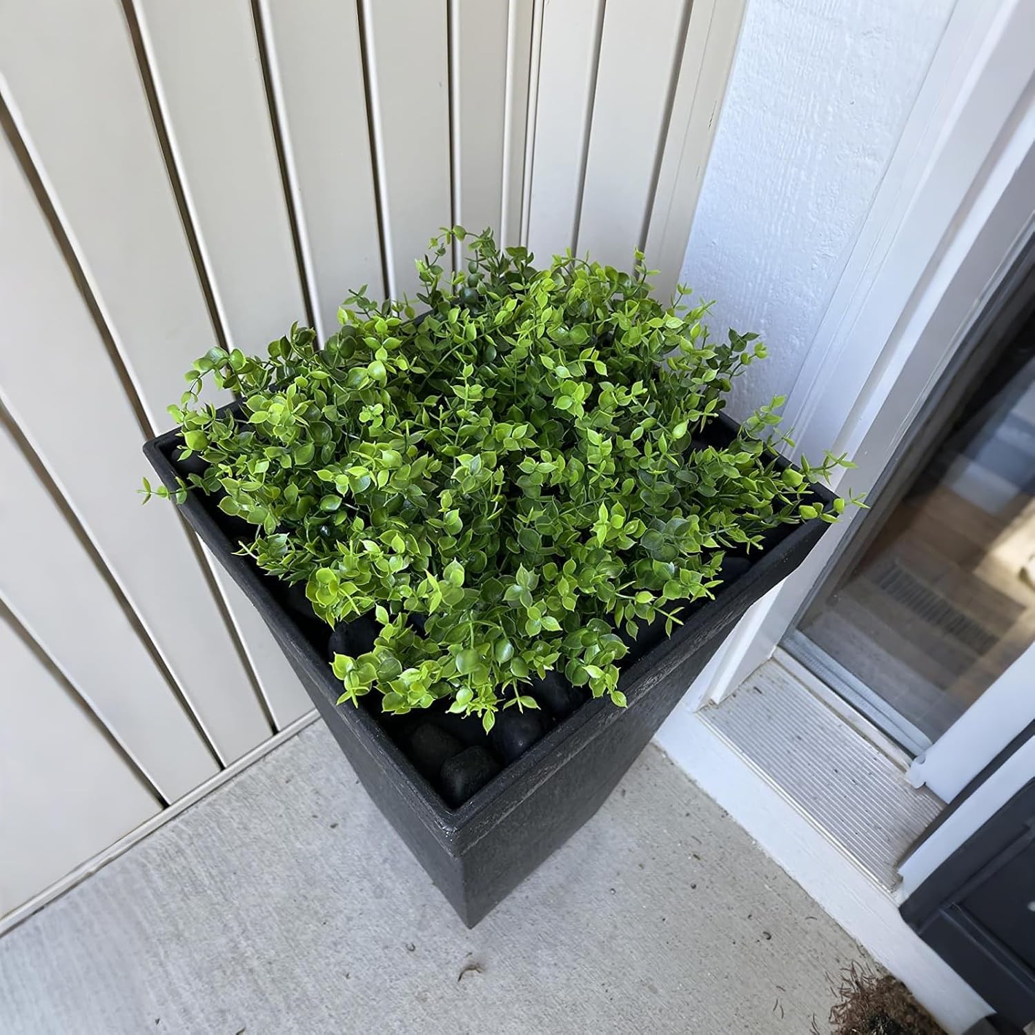 8 Bundles UV Resistant & Non-Fading Artificial Boxwood Shrubs – Fake Greenery