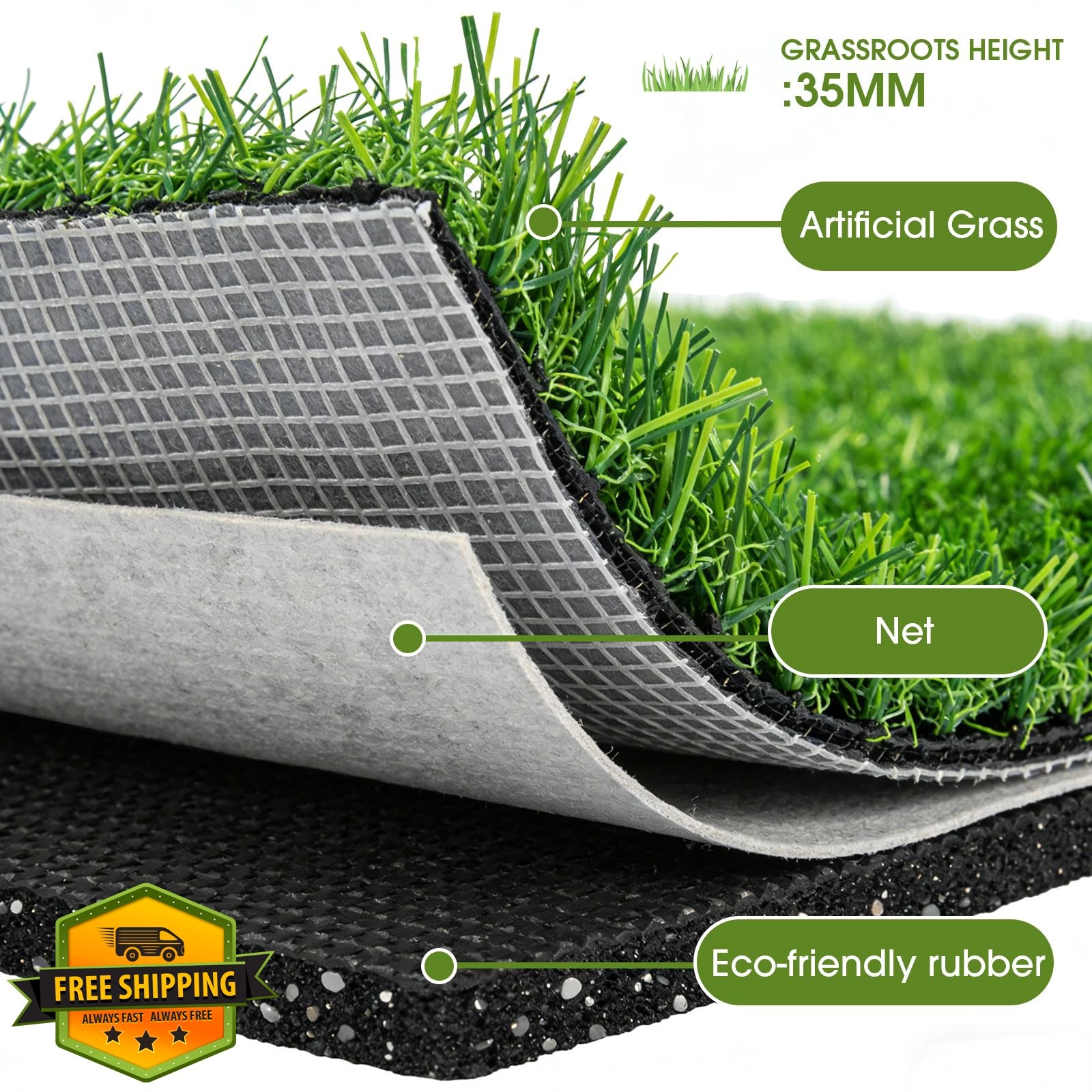 JOLLYDAY Artificial Grass 39.4 x 23.6 in