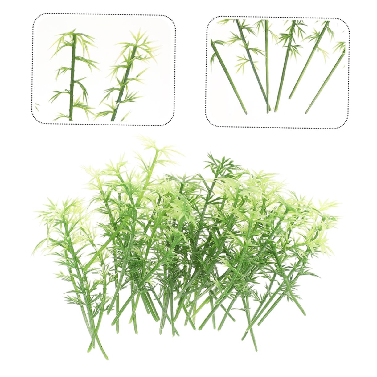 Sturdy Plastic Fake Trees Mini Model Decor Artificial Trees for Home