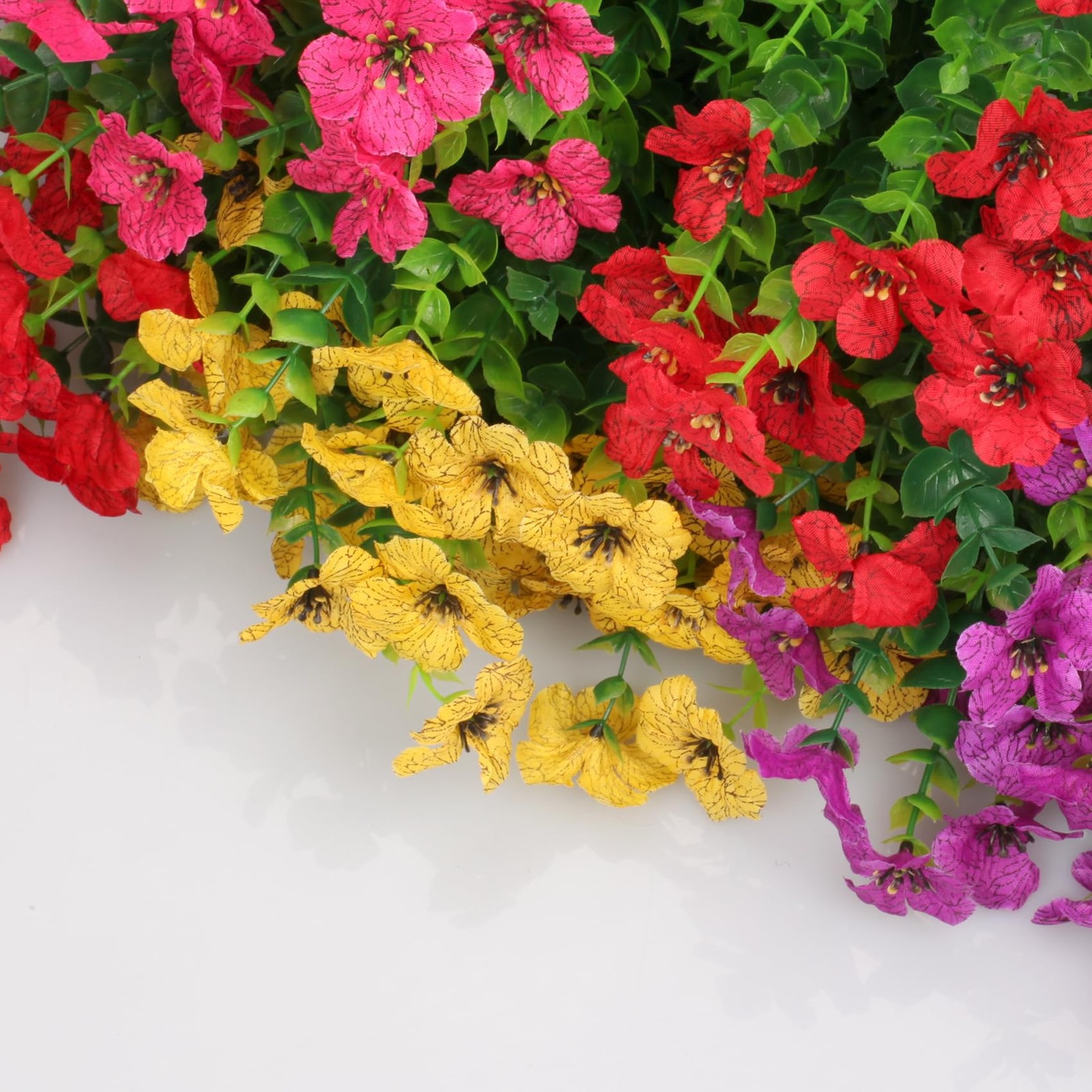Artificial Flowers for Indoor & Outdoor Decoration – 12 Bundles Faux Daisies …