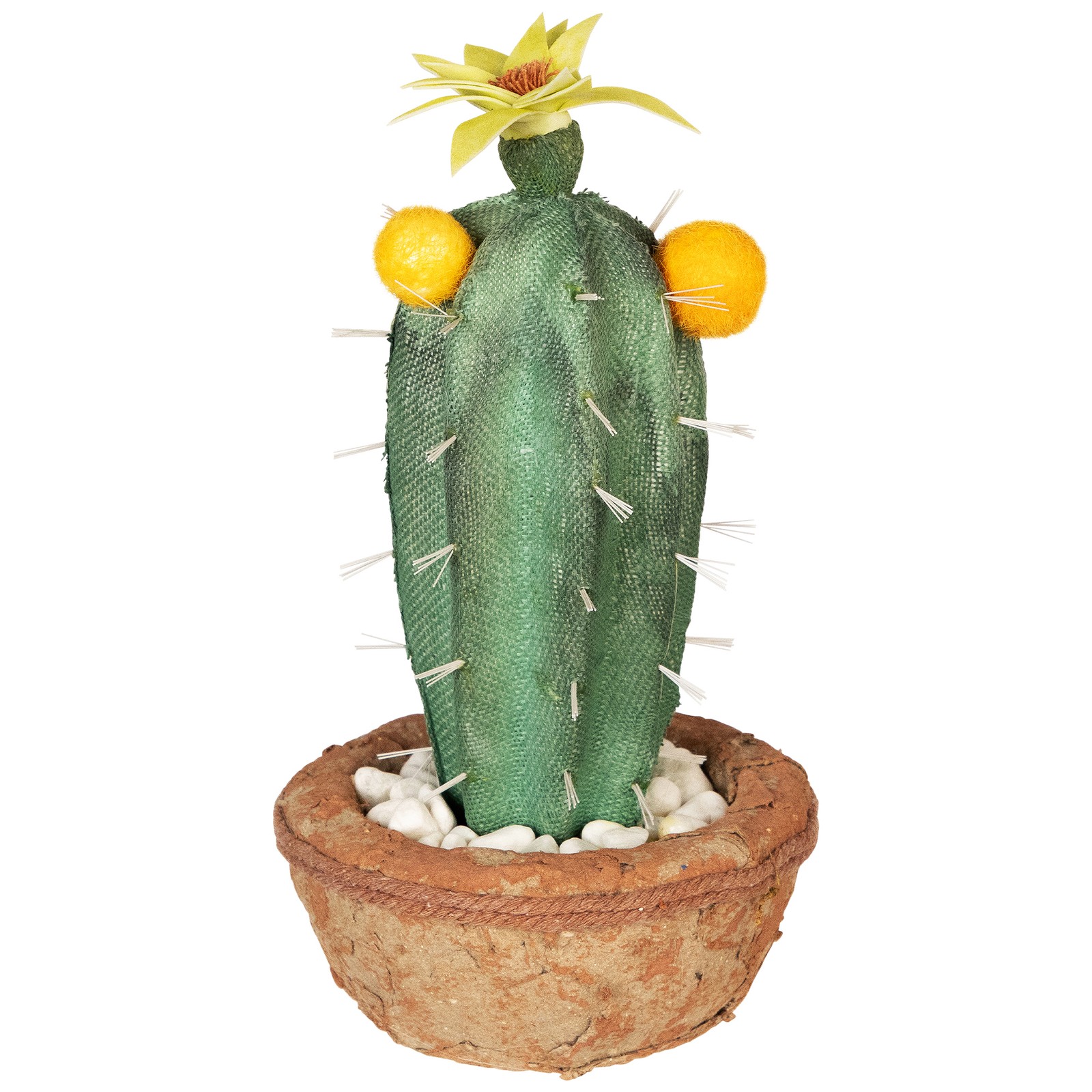 Northlight 12� Southwestern Style Green Potted Artificial Cactus with Flowers