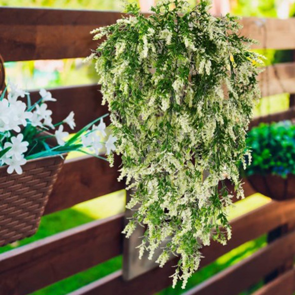 Wisteria Decoration Plastic Flowers Lifelike Appearance Plastic Material