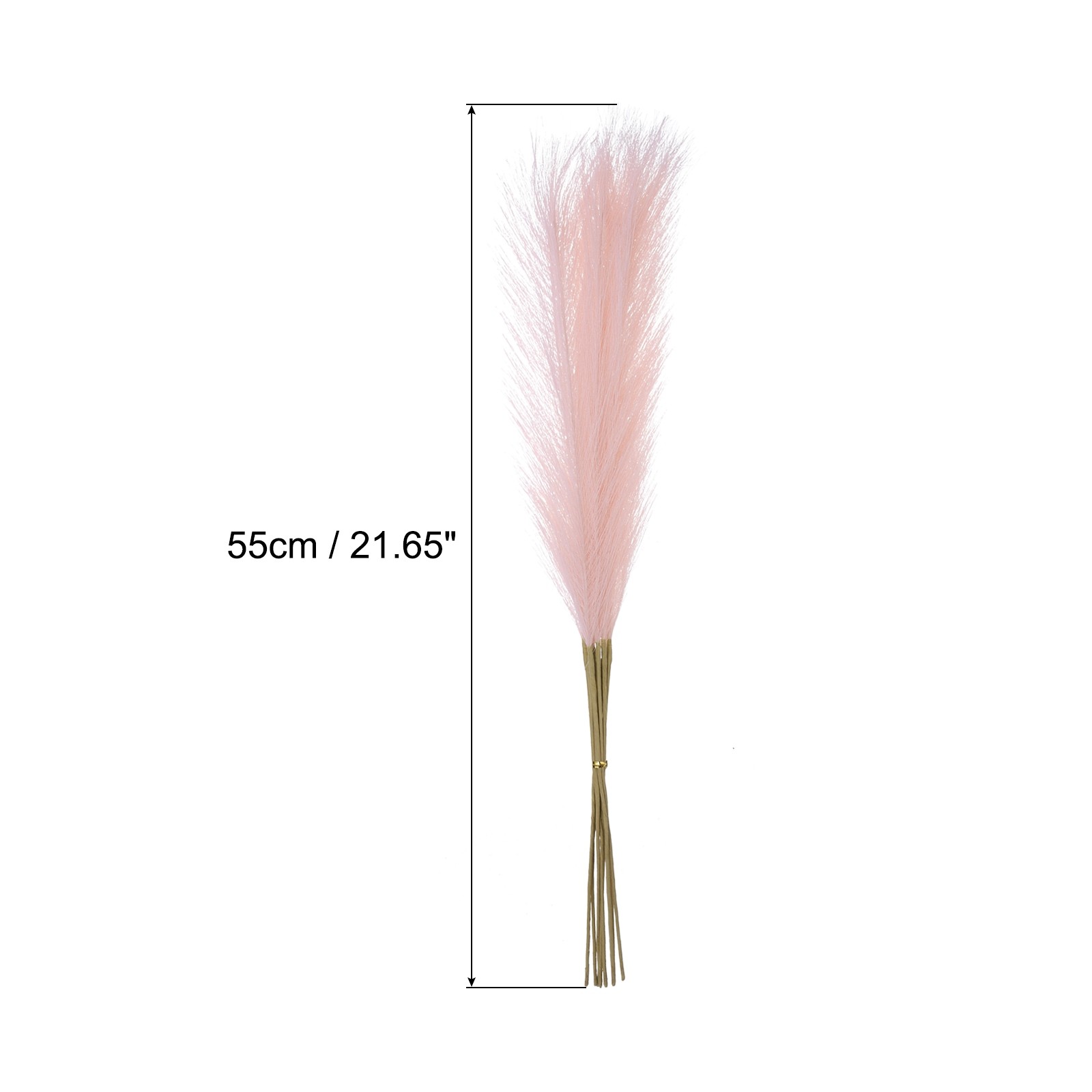 12 Pcs Pink Faux Pampas Grass 21″ Fake Pampas Artificial Pampas Grass