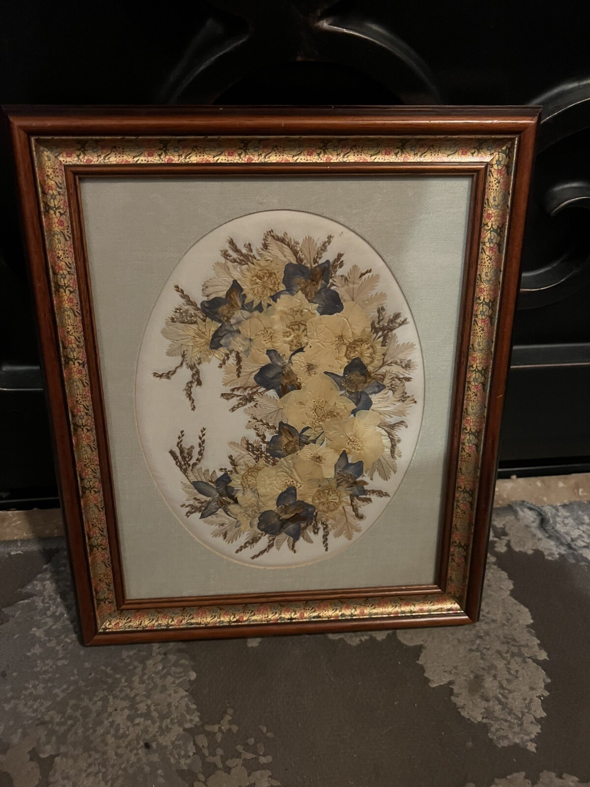 Joanna Sheer Pressed Flower Design Art Piece