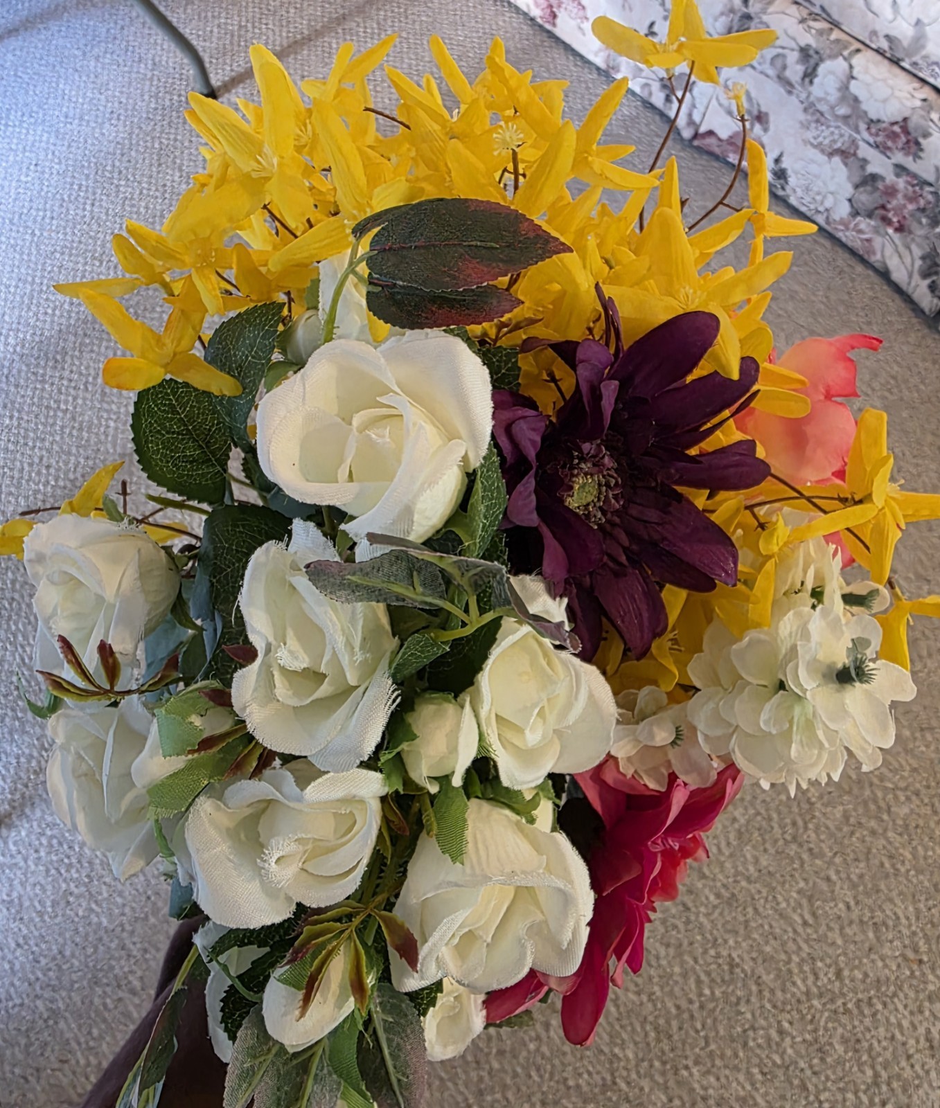 Bouquet Of Artificial Flowers multicolor