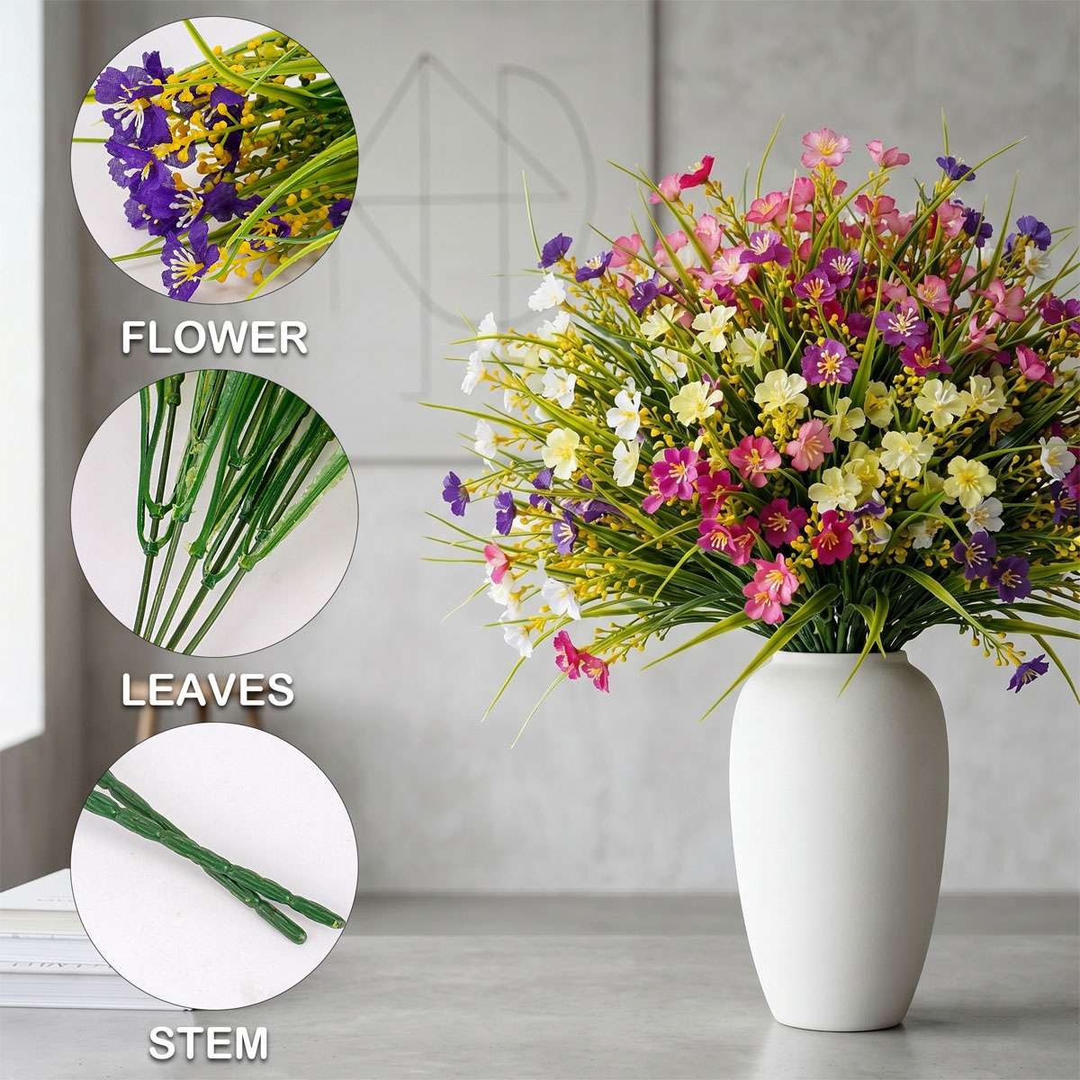 2-10 Artificial Flowers Fake Outdoor UV Resistant Boxwood Plants Shrubs Decor US
