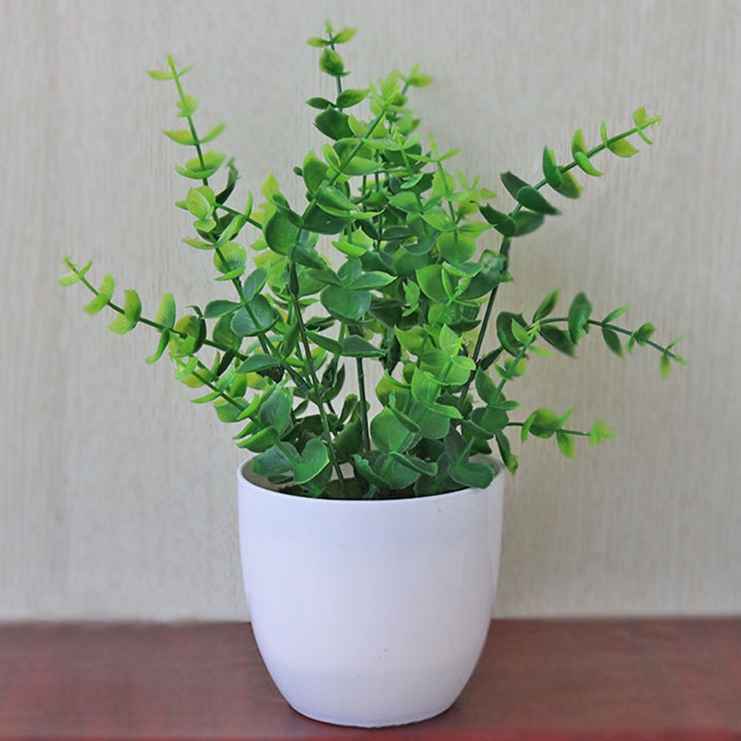 Artificial Fake Flowers Plants Bonsai In Pot Outdoor Home Party Garden Decor UK