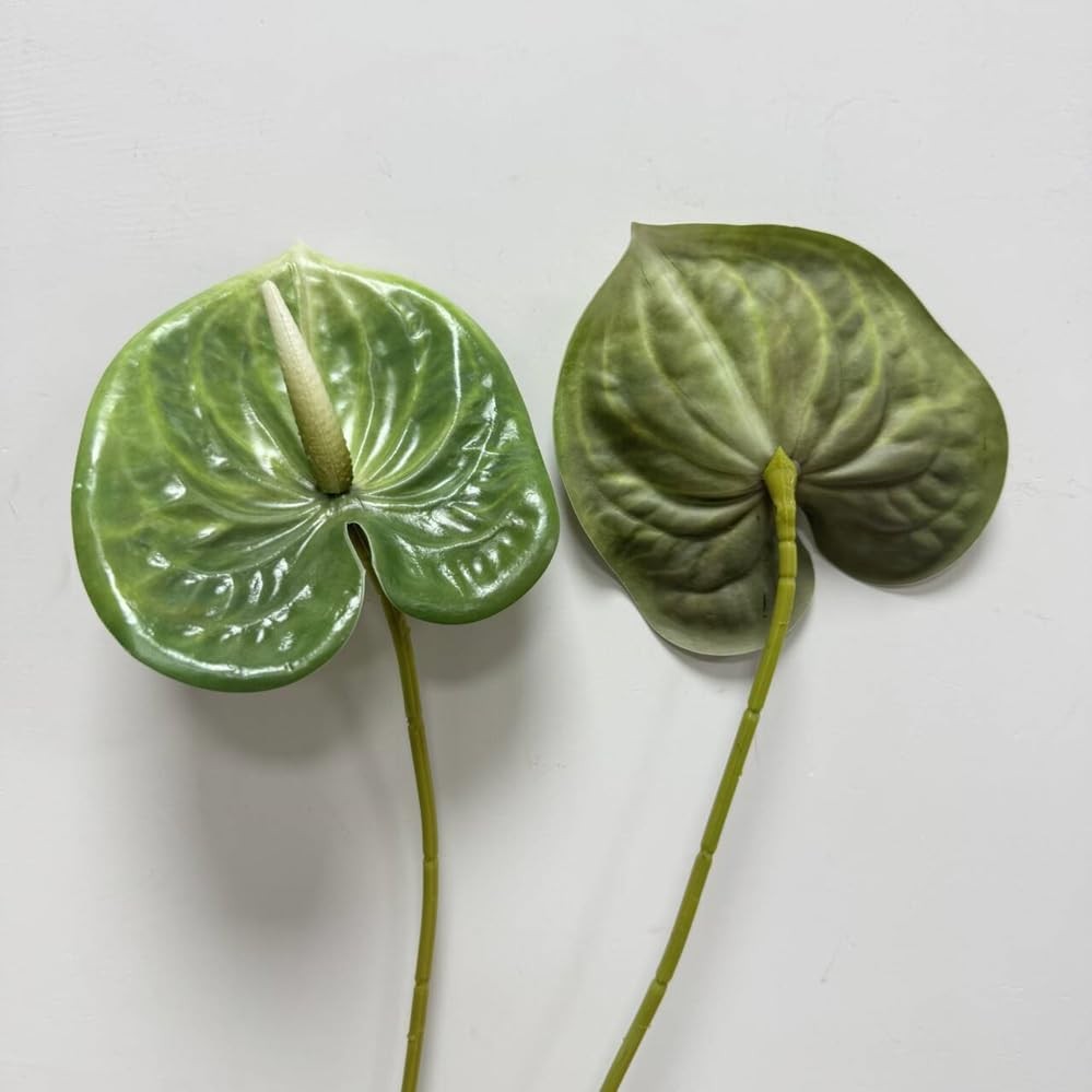 5 PC 24inch Artificial Anthurium Lily Flowers Permanent for Home Decor Bouque…