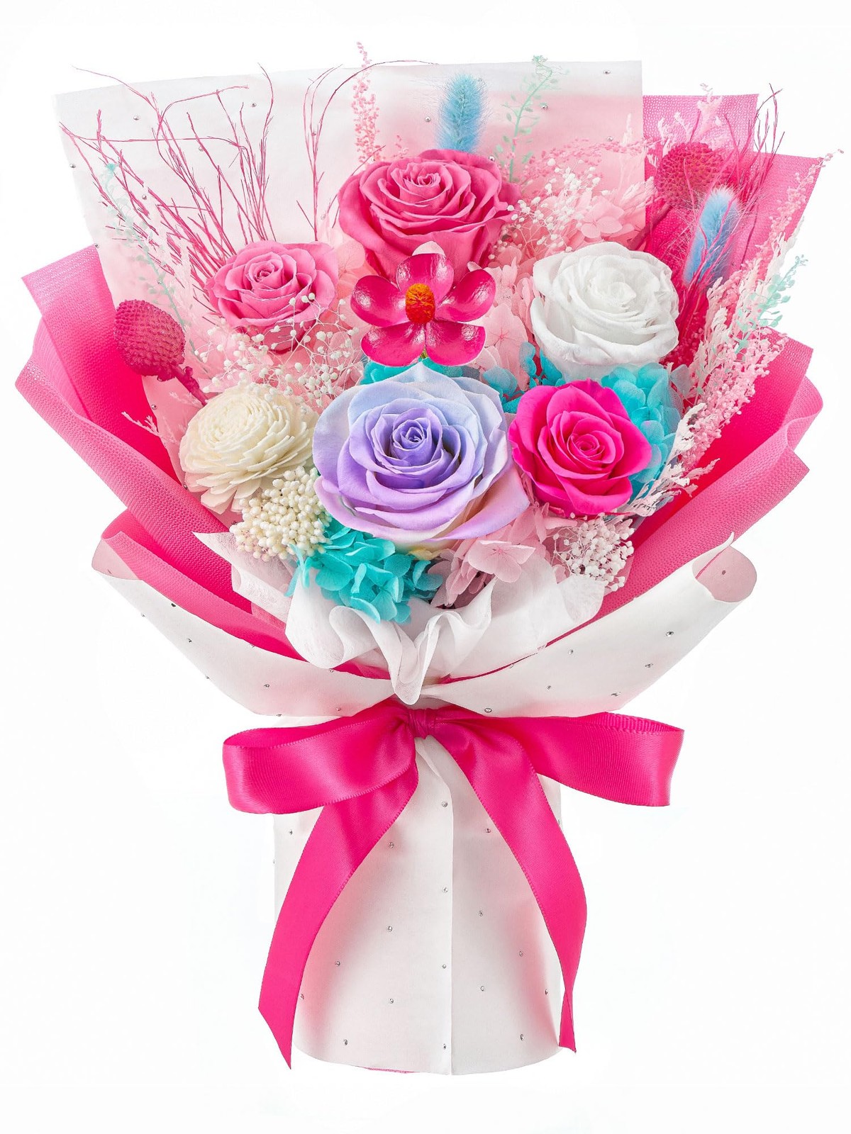 Flowers for Delivery Prime, Mother’s Day Forever Flowers Bouquet, Preserved H…