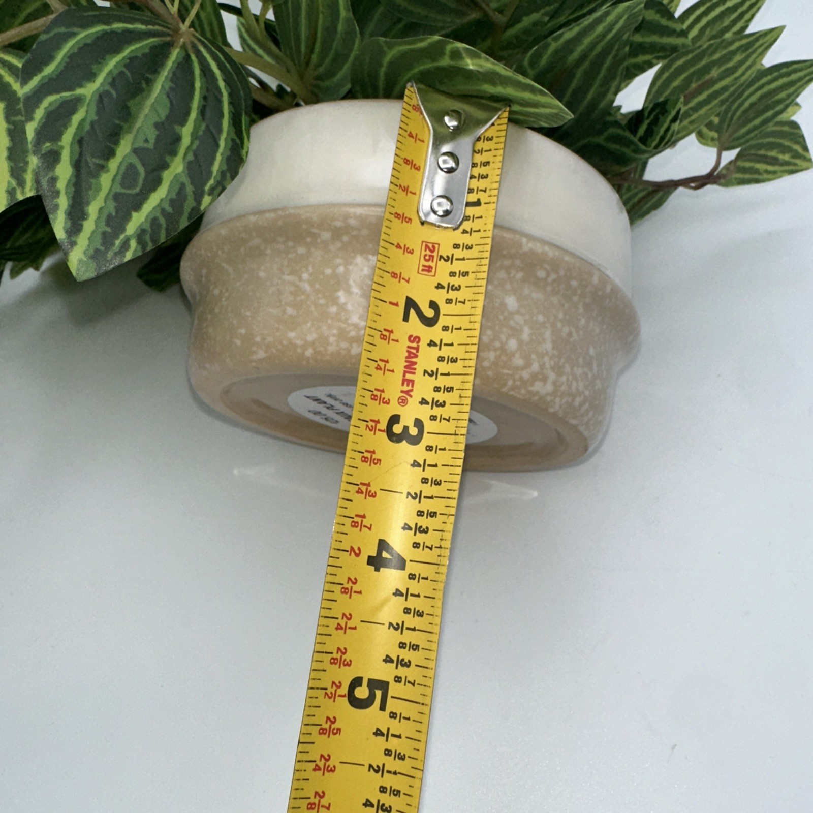 Ceramic Potted Faux Artificial Plant 6 In Height 15 In Length – Brand New!