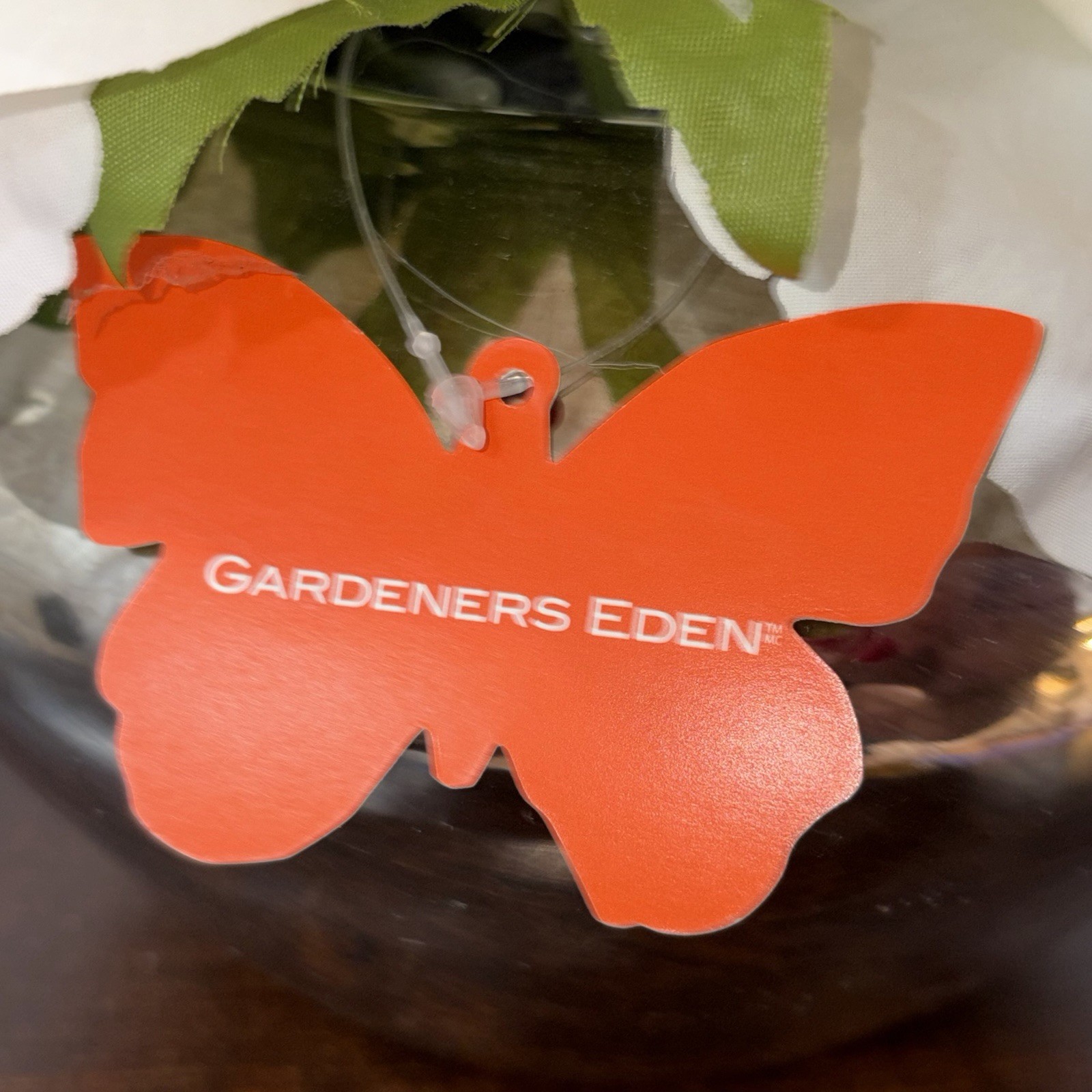 Gardeners Eden Faux White Rose Floral Arrangement in Silver Bowl Centerpiece 8×8