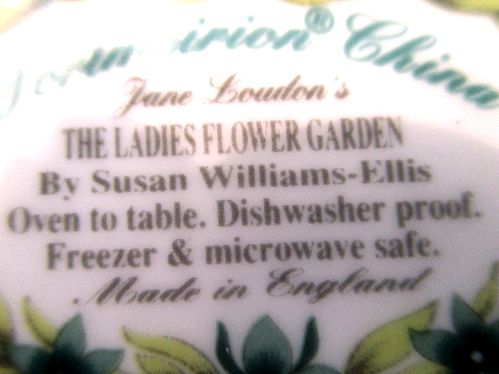 Portmeirion Ladies Flower Garden Footed Orchid Cache Pot Planter Mint Rare!