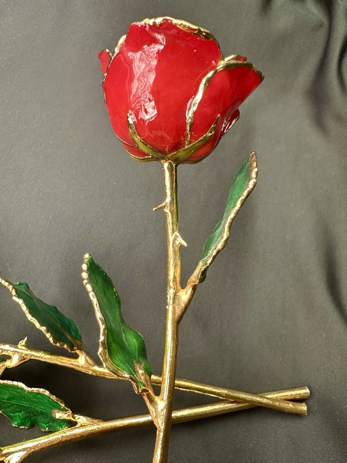 The Forever Rose 11” Real Rose Dipped in 24K Gold Valentines Day Gift – Lot Of 3