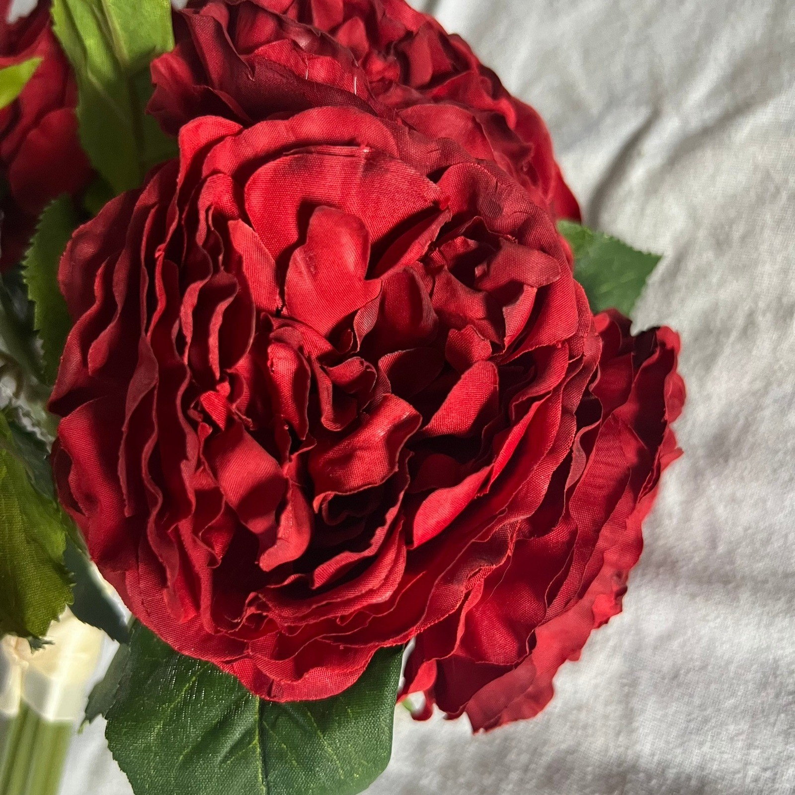 HomeGoods Faux Rose Bouquet Home Red Brand New Silk Floral Decor