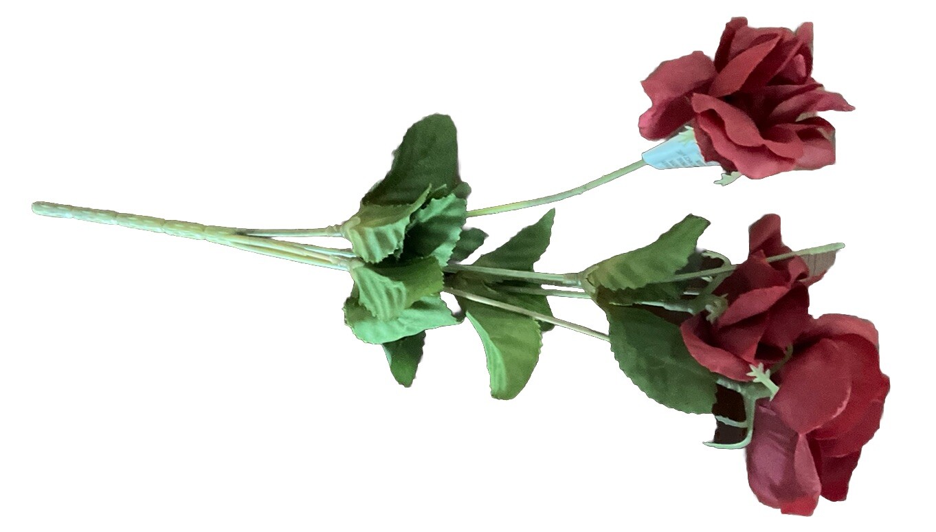 Variety Lot 5 Ashland Fall Artificial Roses Leaves Bush Flowers Stems