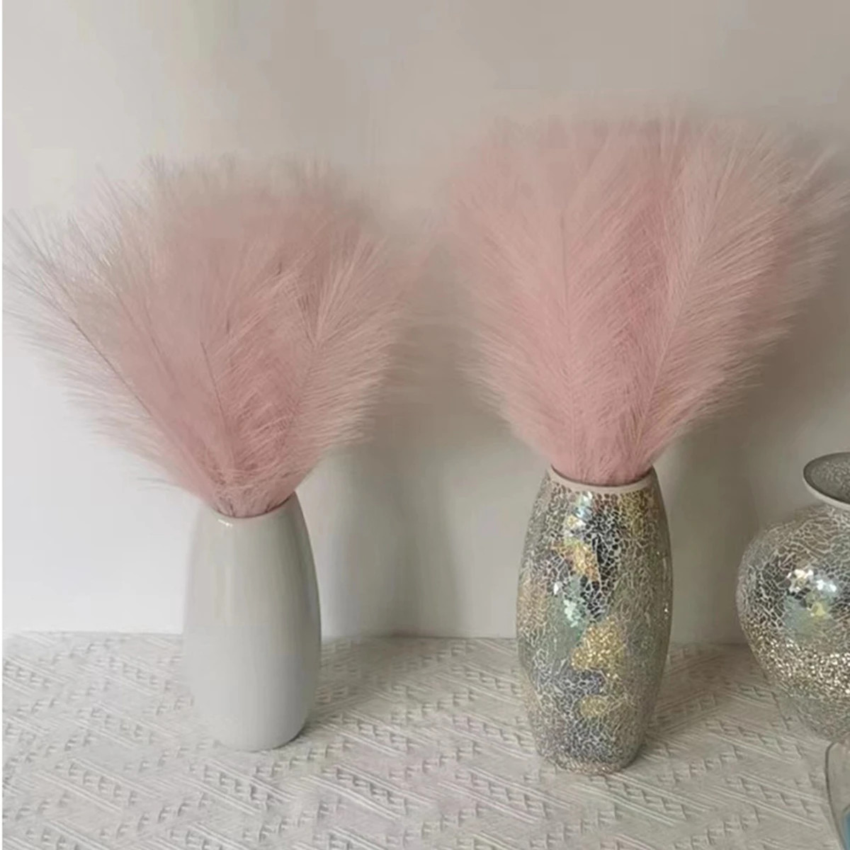 10PCS Artificial Pampas Grass Crafts Bouquet For Home Wedding Decora Accessories