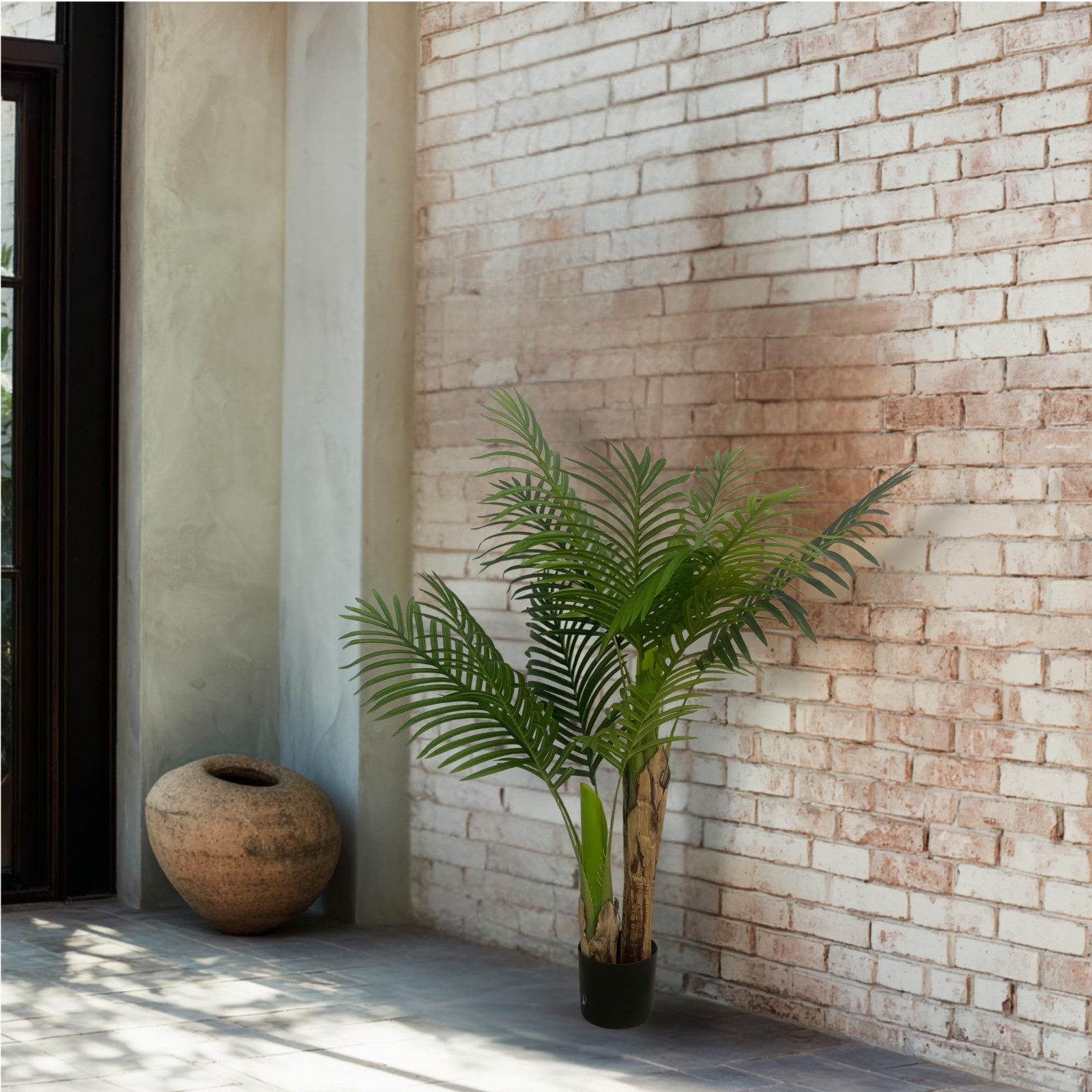 4ft Artificial Palm Tree – Realistic Tropical Indoor Plant, Home Decor, Lifelike