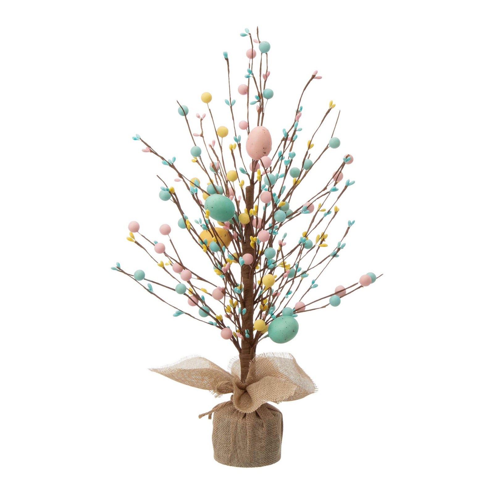 18 Inch Easter Eggs Table Tree Burlap Base Decorative Spring Party Supplies