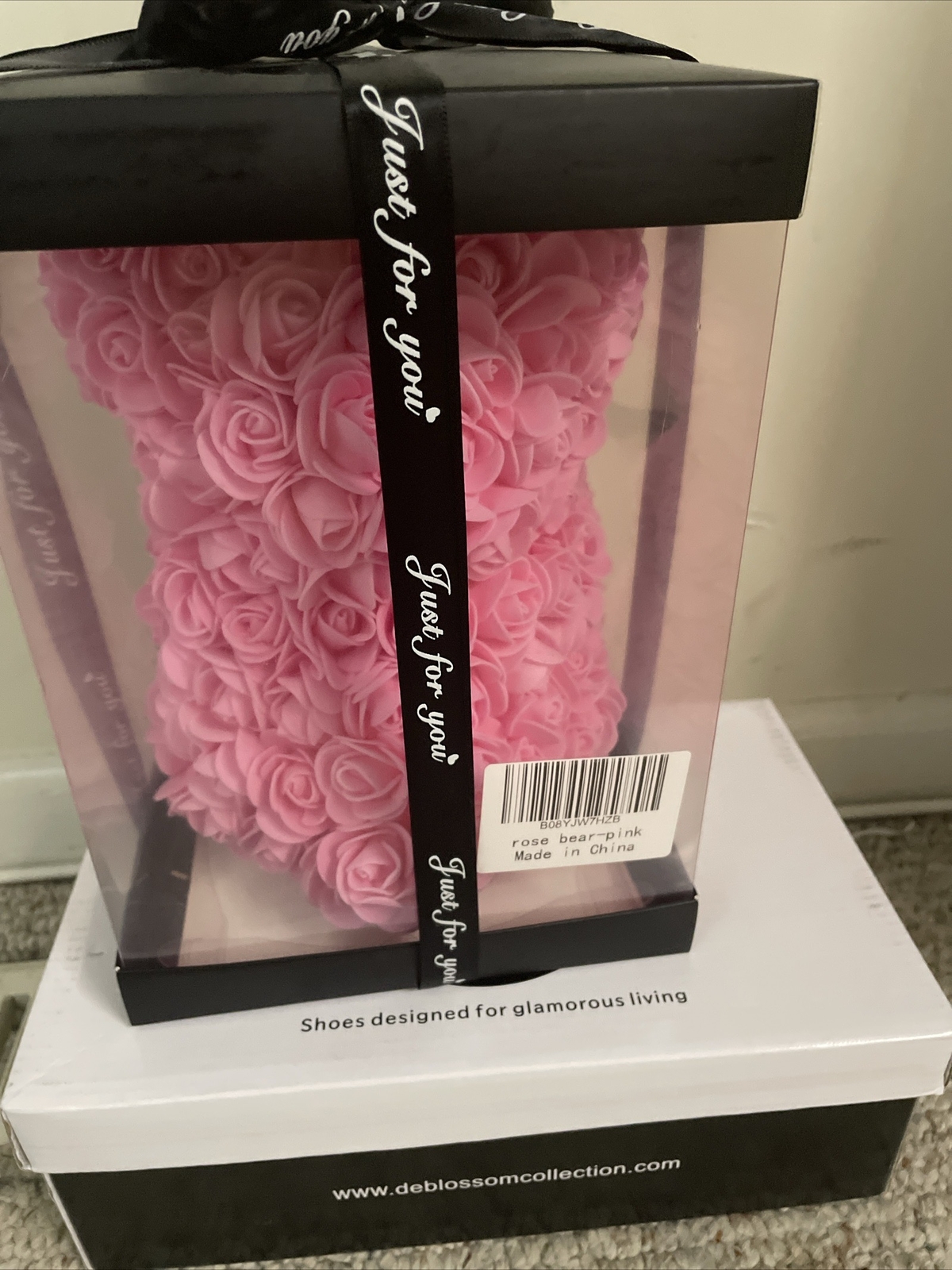 EE Rose Bear Flower Bear with Box Rose Teddy Bear Gifts for Her Mom Mother