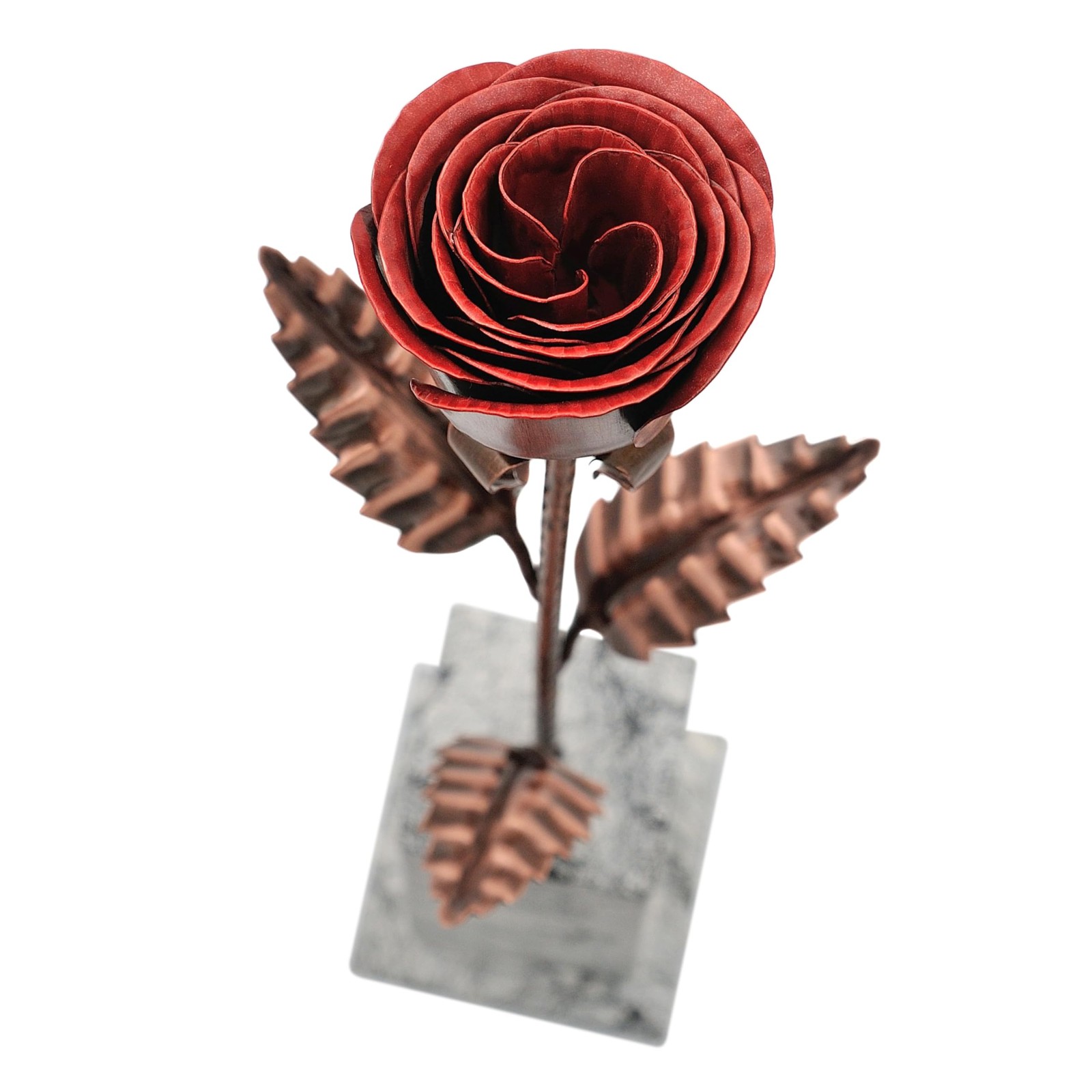 Antique Copper Rose Stand 7th 22nd Wedding Anniversary Surprise Romantic DIY