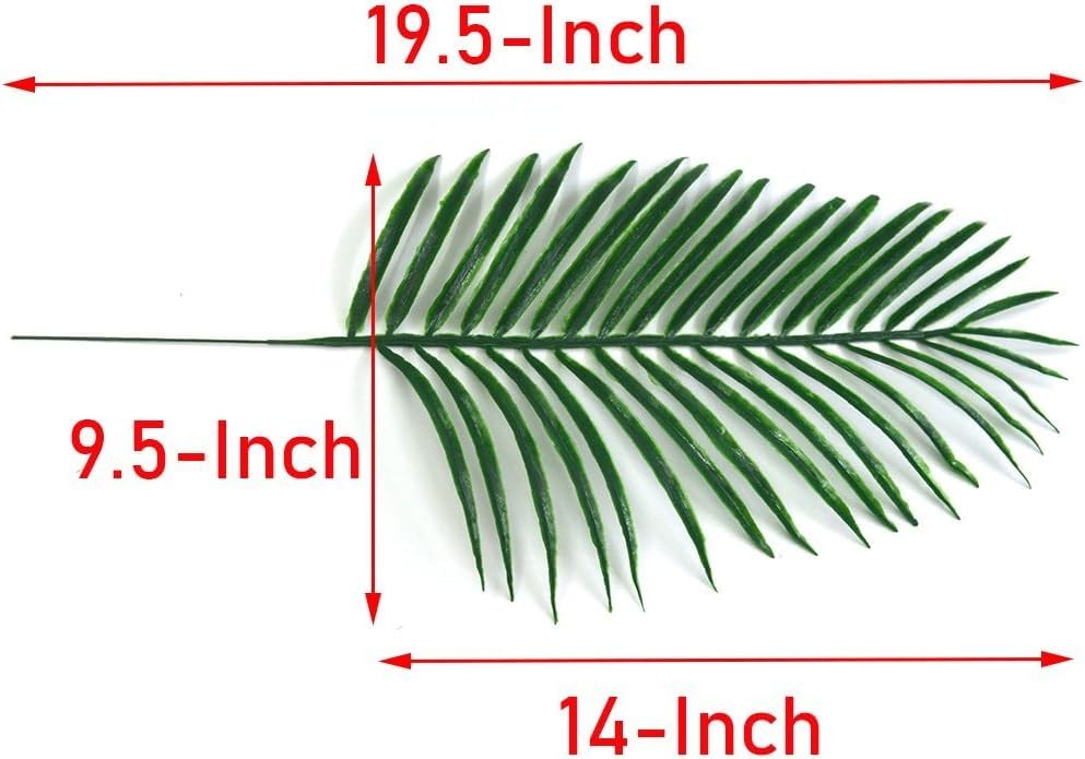 Large Artificial Palm Leaves, Palm Branches for Palm Sunday, 12 Pcs Large Branch