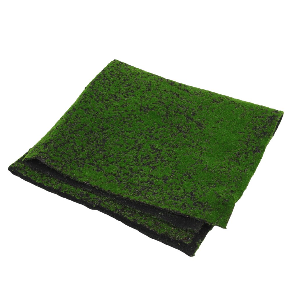 Set of Durable Artificial Moss Sheet Green Model Grass Mat for Home Decor