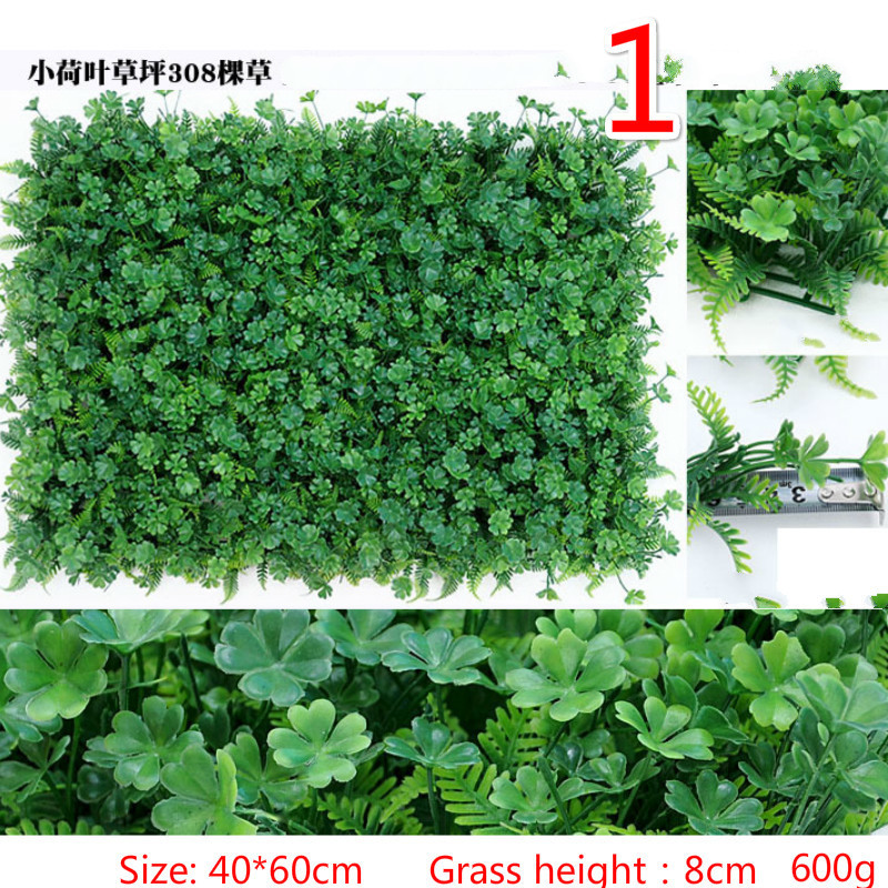 1pc Artificial Lawn Grass Carpet Fake Flower Background Wall Backdrop Decoration
