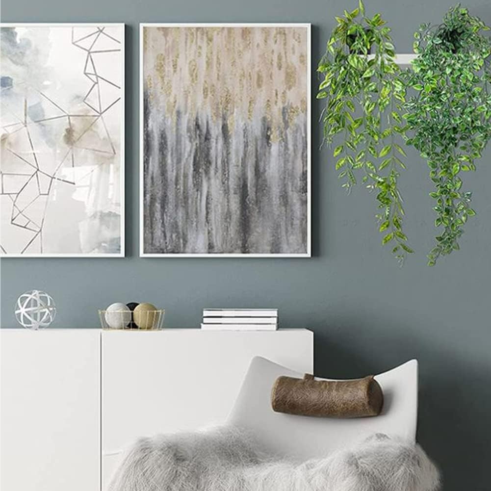 85cm Faux Ivy Hanging Plants in Pots – No Maintenance Greenery for Home & Office