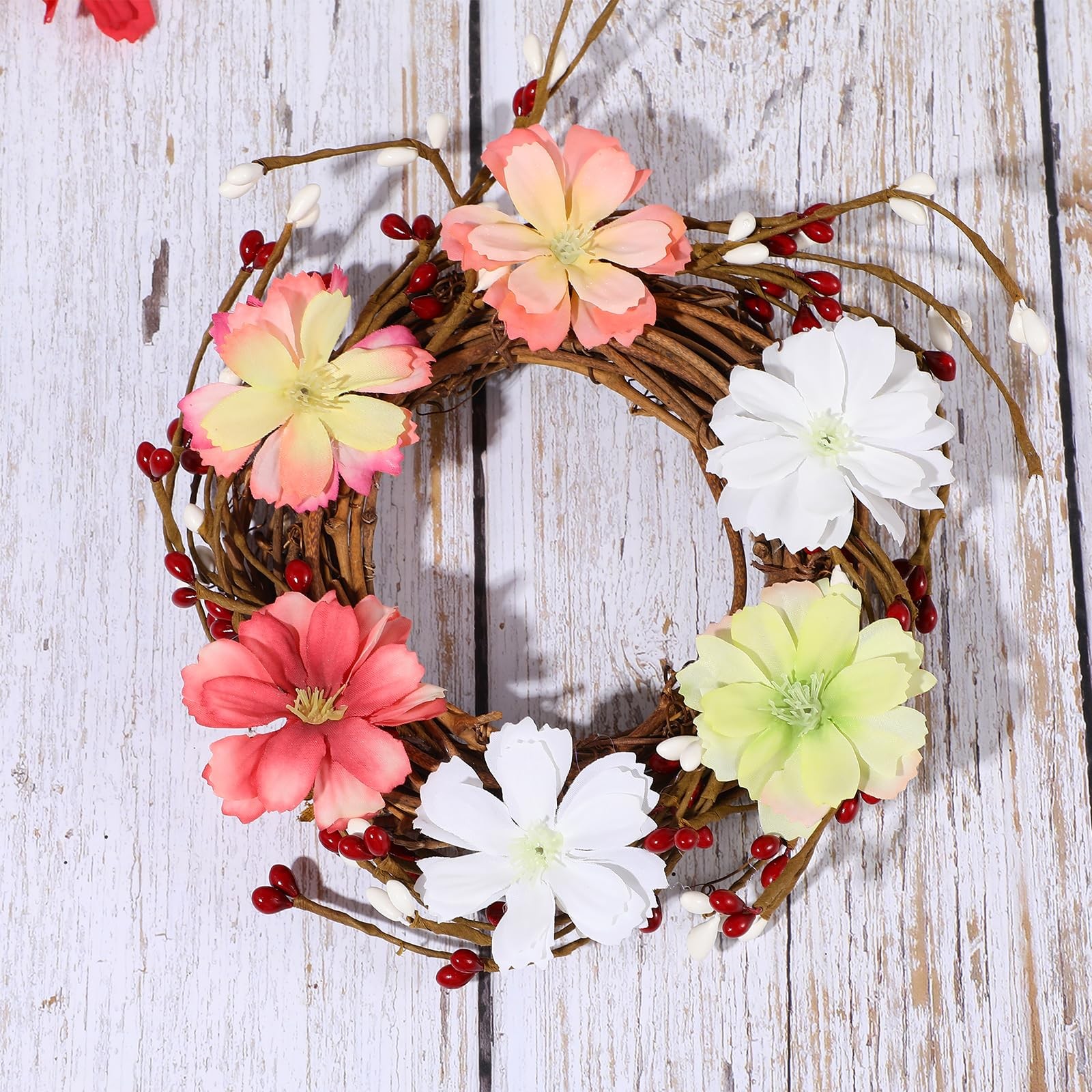 50 PCS Faux Flowers Bulk, Mini Fabric Flowers for Crafts, 3 D Artificial Fake…