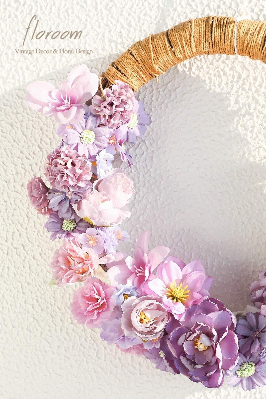 Mini Artificial Flower Heads Lavender & Purple Fake Peony Daisy Rose Multicol…