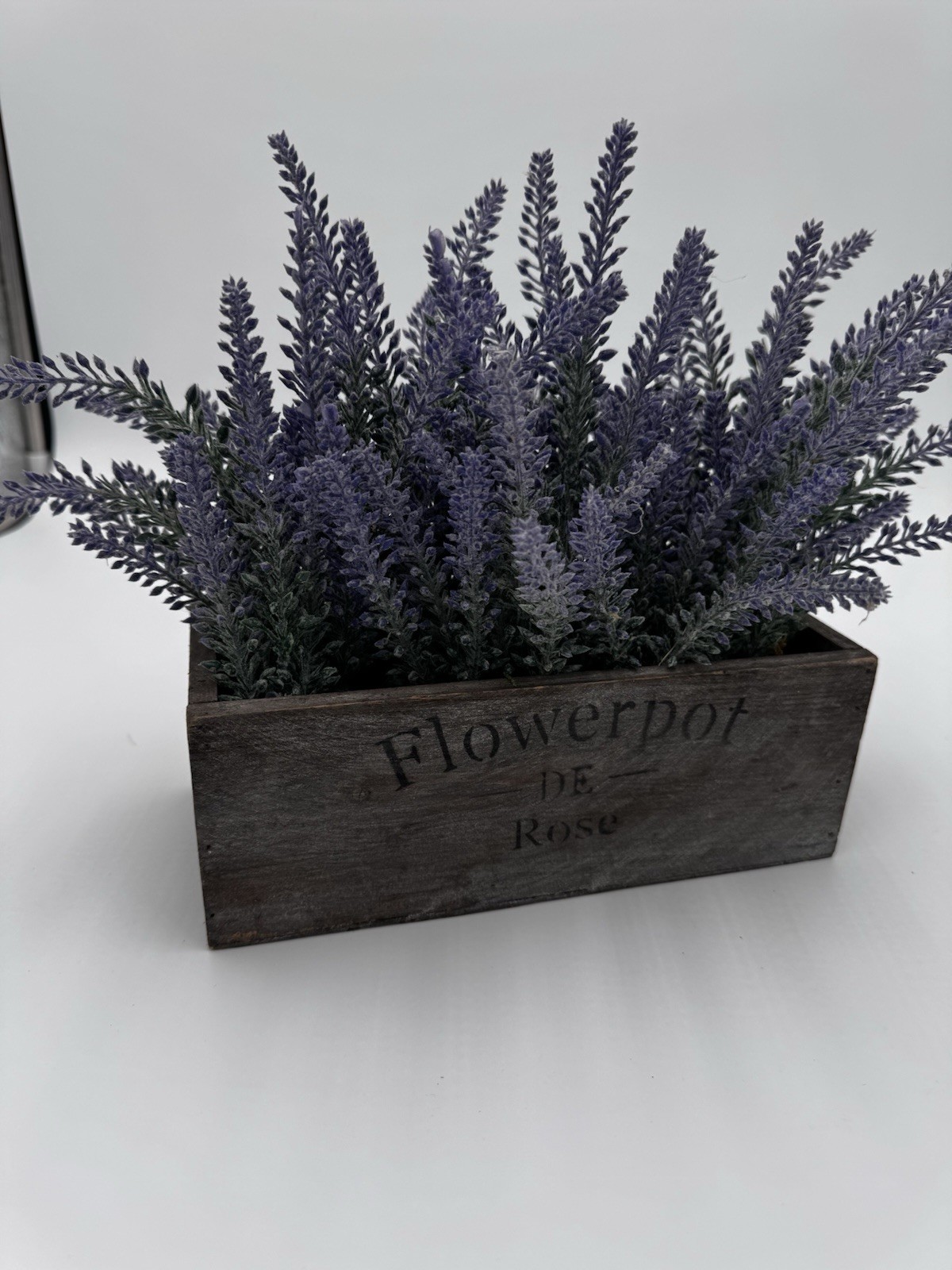 Lavender Flower Box, Home Decor, 9” x 4”. Small Home Decor