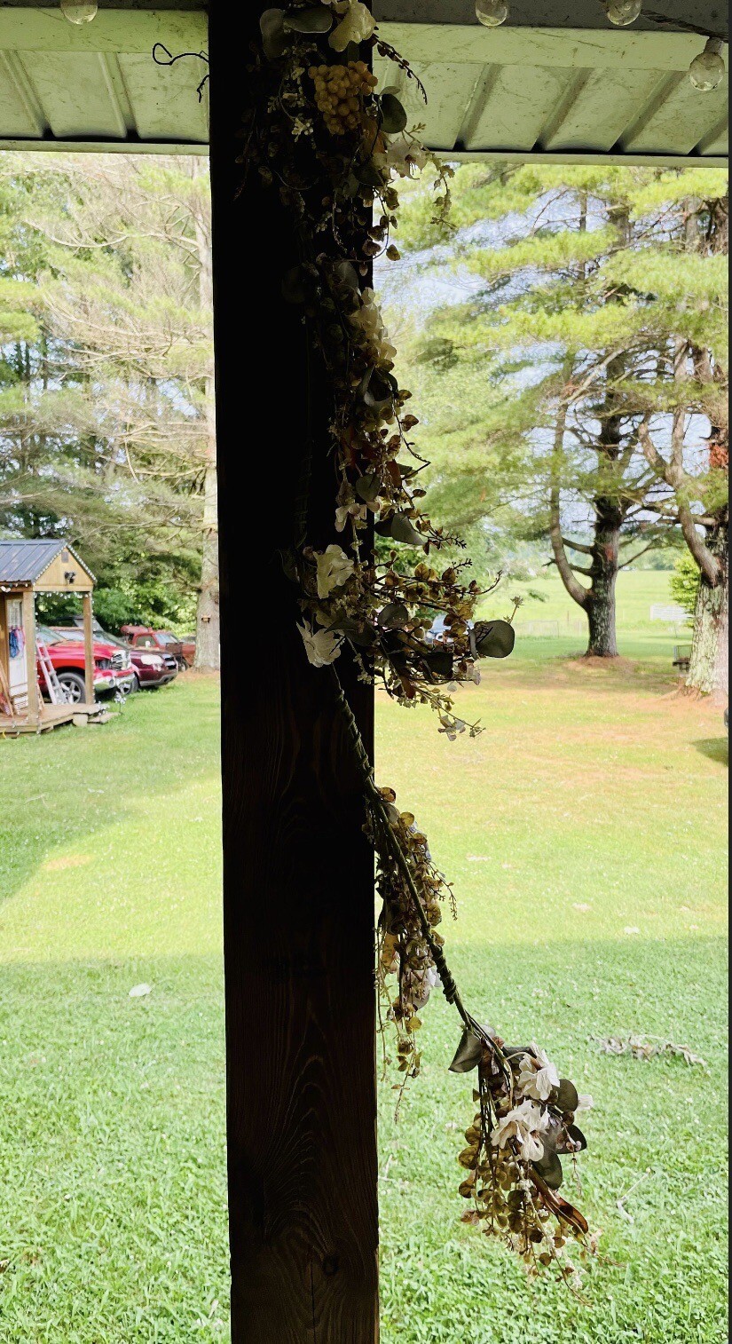 Mixed Cream Fall Farmhouse Floral Garland NEW 40”