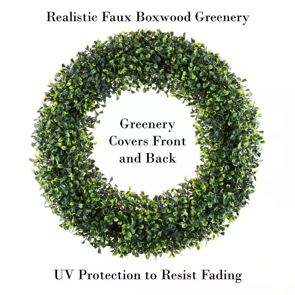 19.5 In. Artificial Boxwood Wreath