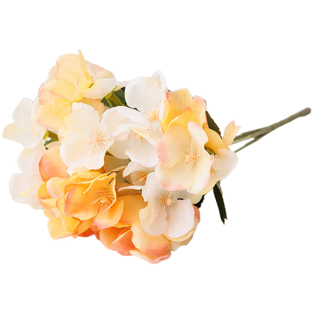 Silk for sweetheart Hydrangea 31cm Artificial Flower 5 Branches for Wedding