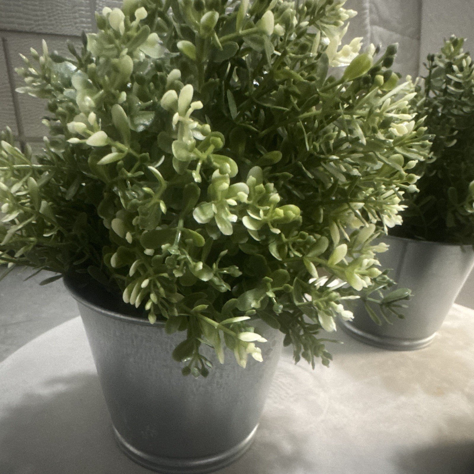 IKEA FEJKA Artificial Green Potted Plant Leaf & Foliage, Plastic, Metal Pot