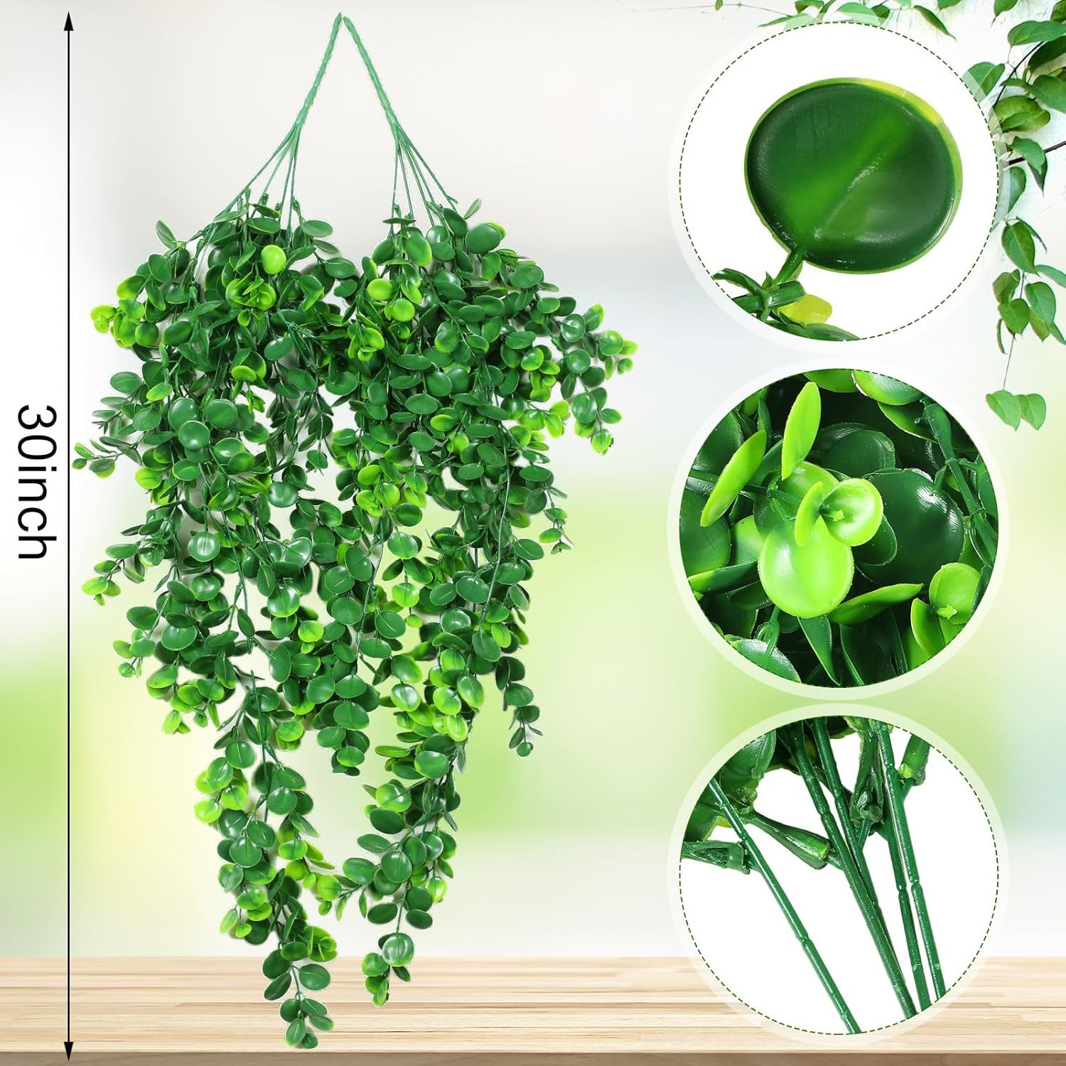 24 Pcs Artificial Ivy Vines – Lush Greenery for Indoor & Outdoor Decor