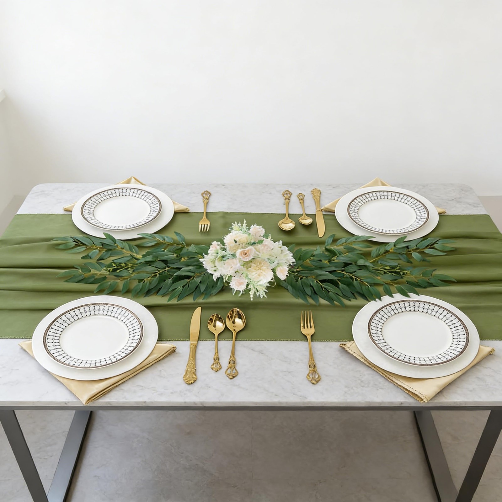 24Pcs Artificial Italian Ruscus Greenery Stems,Silk Greenery Plants Spray Fau…