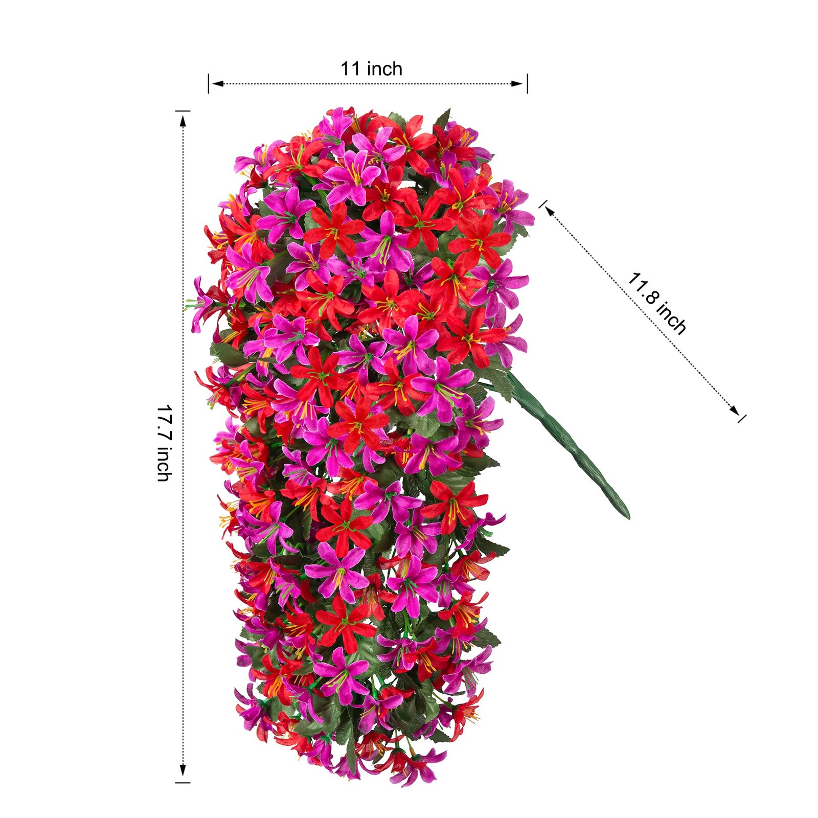 Artificial Lily Flowers for Outdoors Fake Hanging Flower Vines for Outside De…