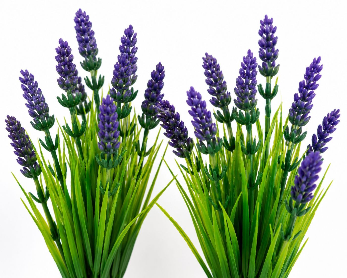 UV Resistant Faux Lavender Bunches Set of 2 Artificial Lavender Flowers Farmhous