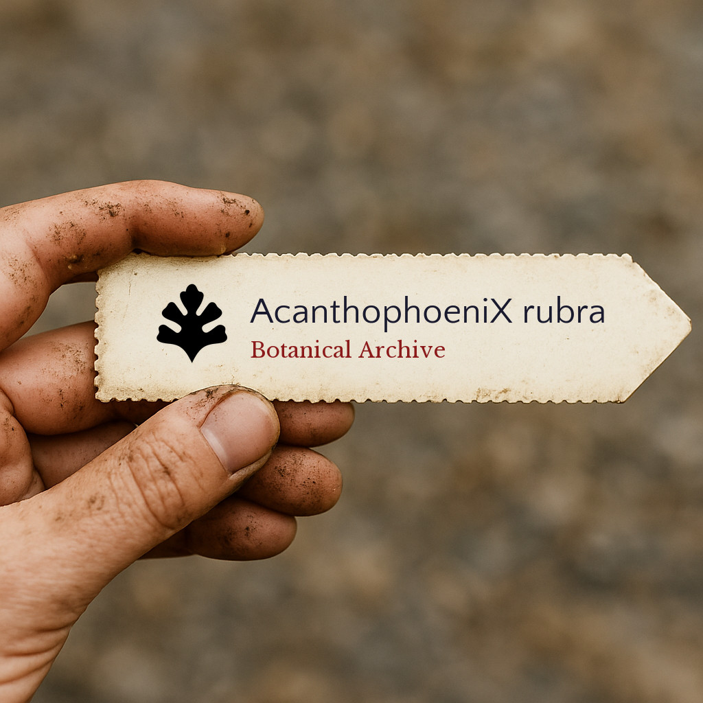 Acanthophoenix rubra SEEDS – Red Barbel Palm