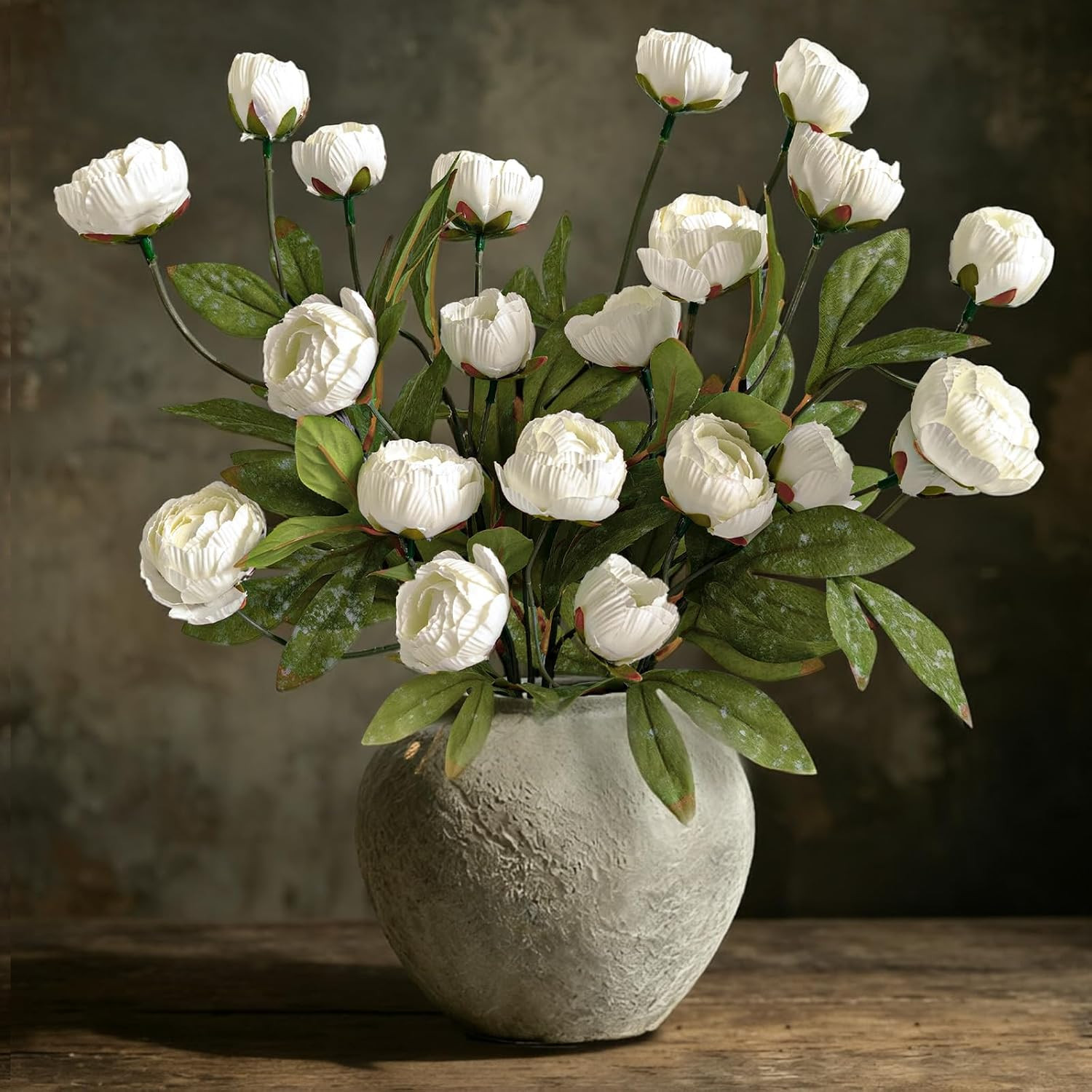 6Pcs Viral Peony Artificial Flowers for Vase，27in Real Touch Fake Flowers Branch