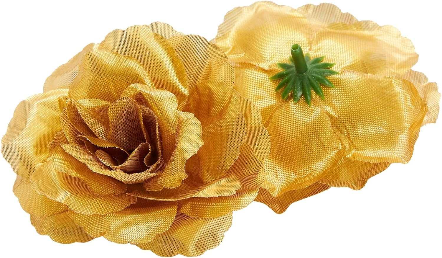 50 Pack Gold Roses Artificial Flowers Bulk