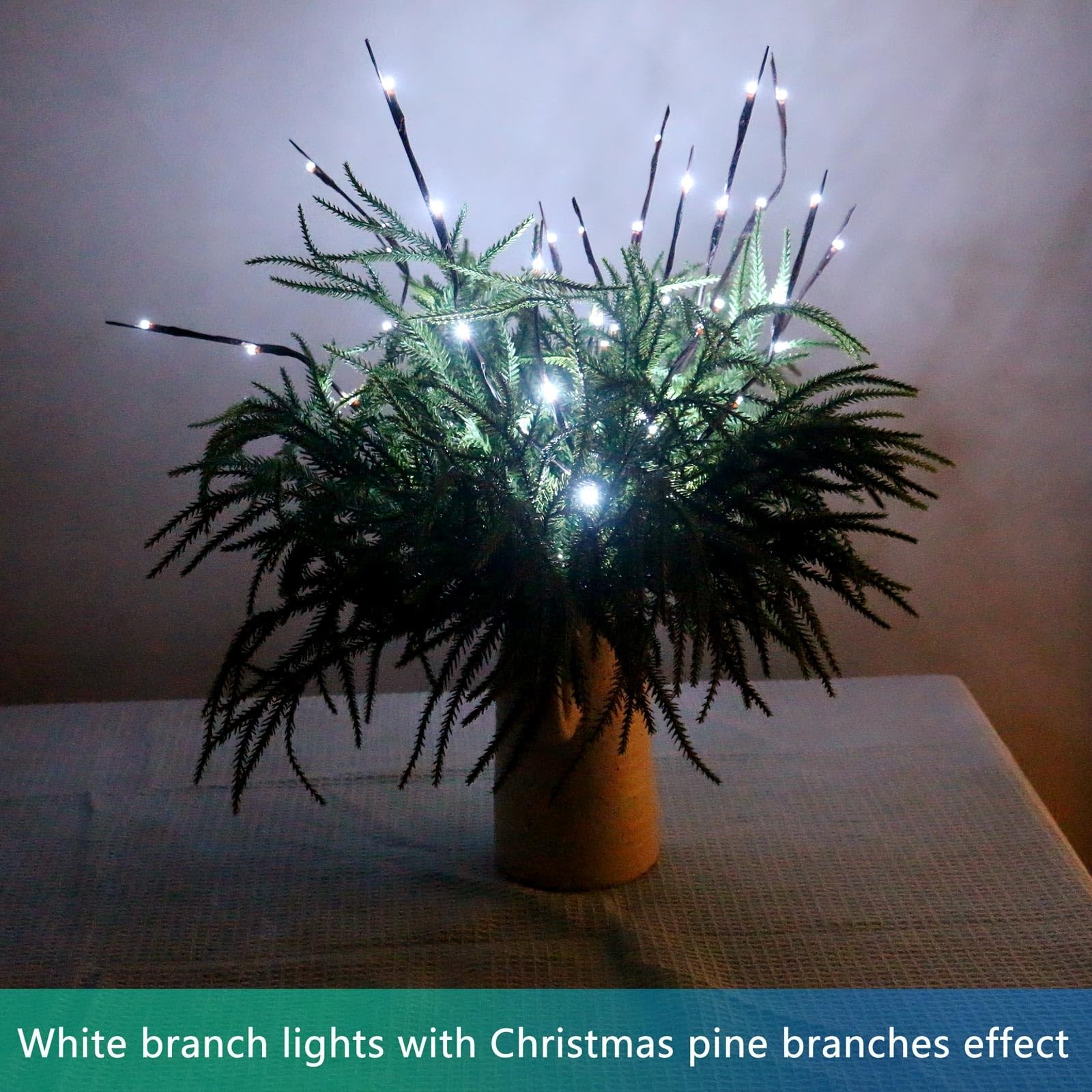 3PCS Lighted Branches Lights with Timer Battery Operated, 30 INCH Artificial …