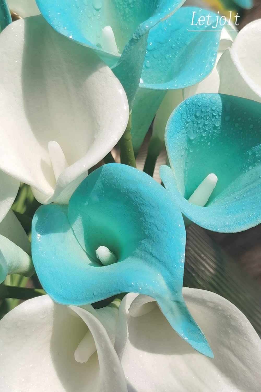 Letjolt Artificial Calla Lily Flowers 12Pcs Fake Flower Bouquet Faux Calla