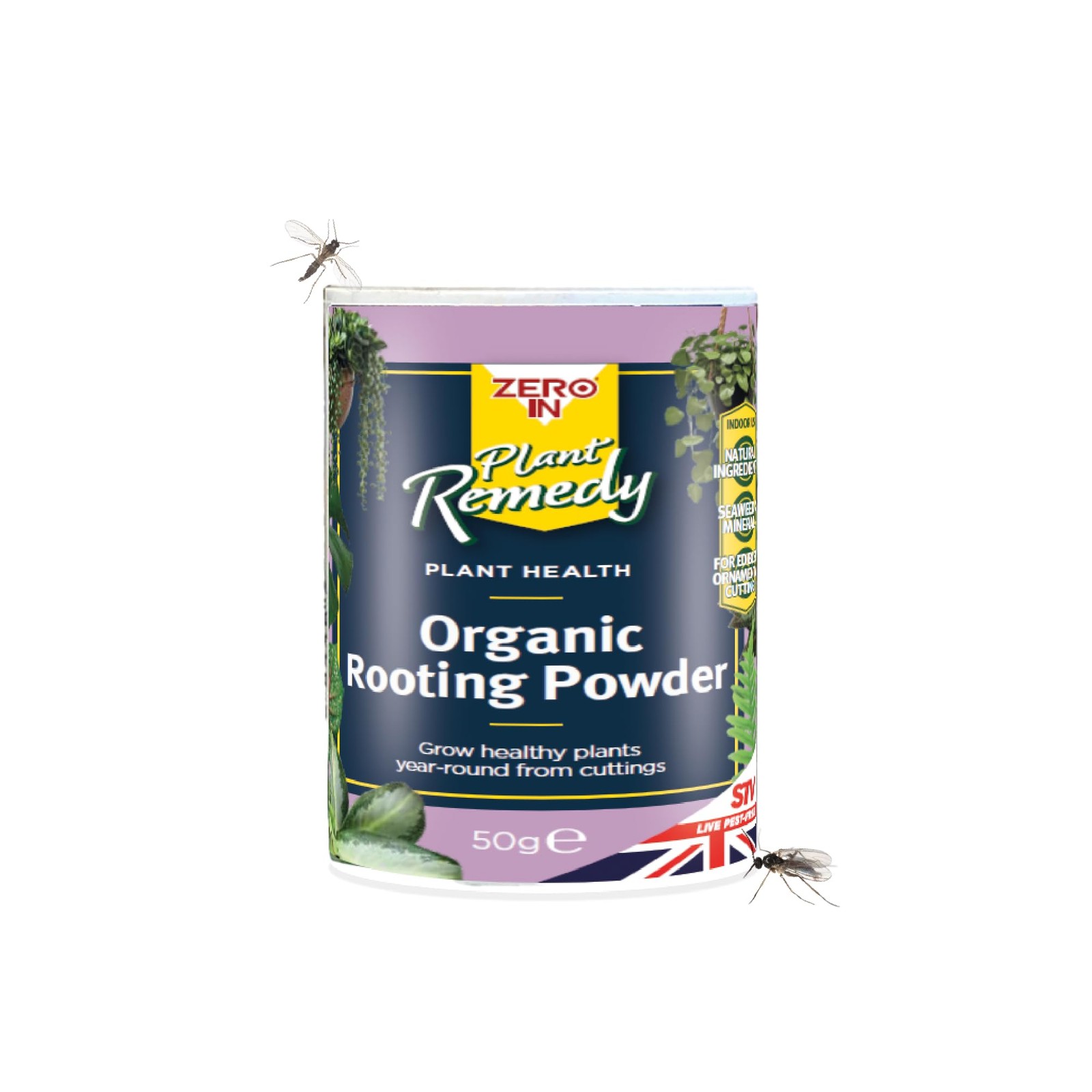 Zero In® Plant Remedy Organic Rooting Powder – 50g, Indoor & Garden Plants