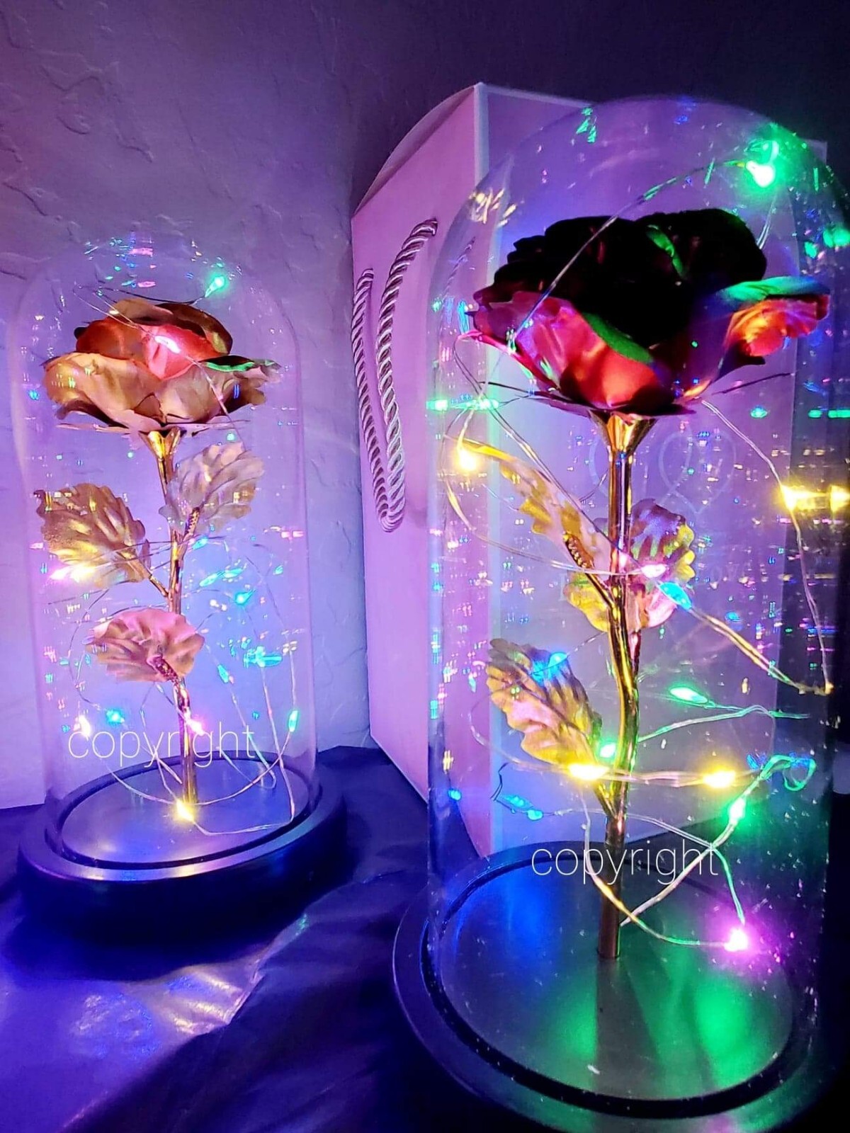Eternal Rose Flower LED Enchanted Galaxy Rose Girlfriend Valentine’s Gift