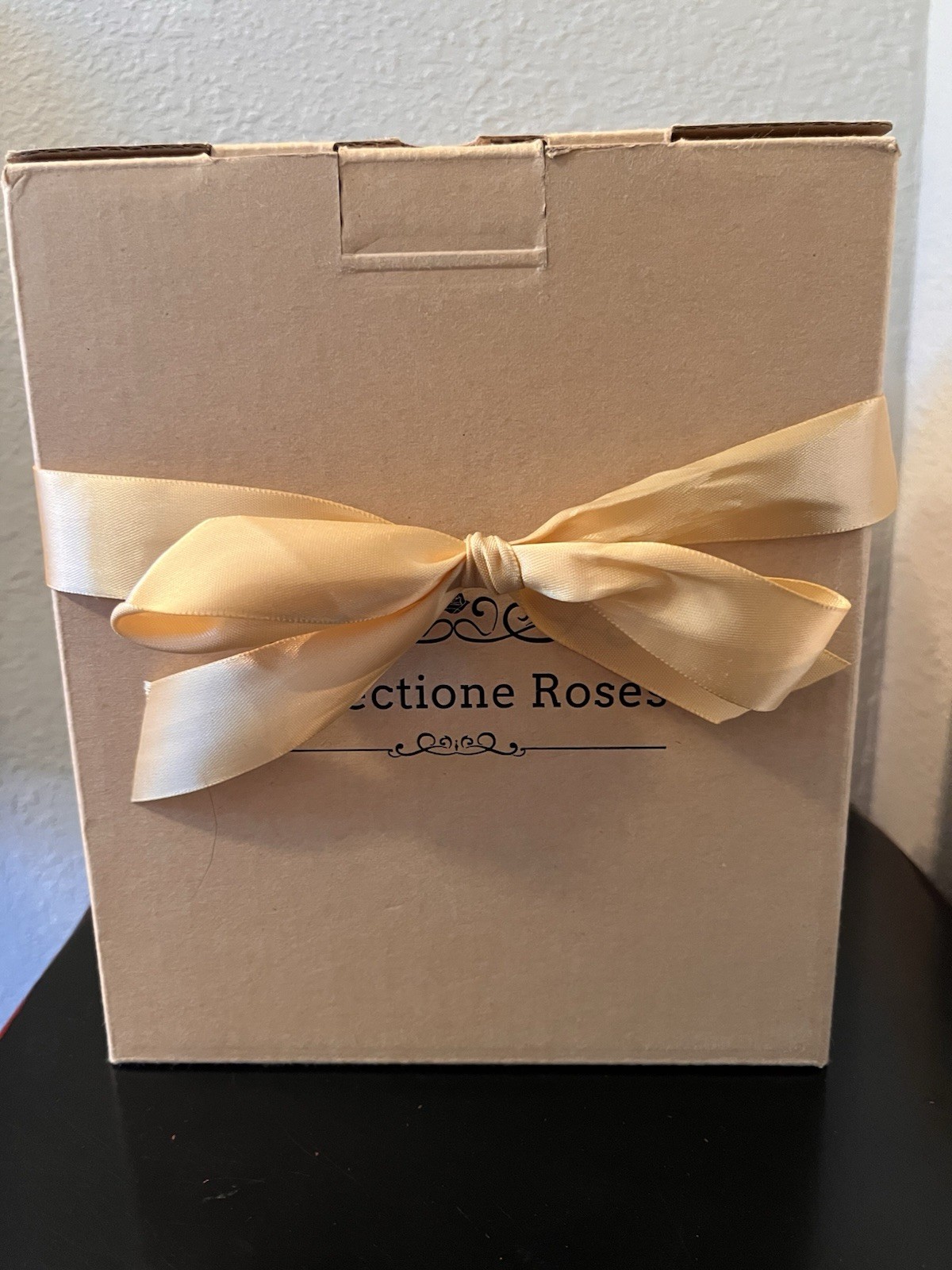 Perfectione Roses Preserved Yellow Roses in a Box With Clear Lid, Long-Lasting
