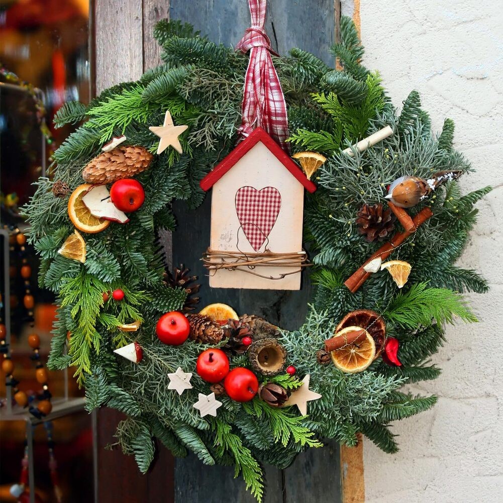Wooden Wreath Frames 20 Pack Shape with Holes for Craft Projects